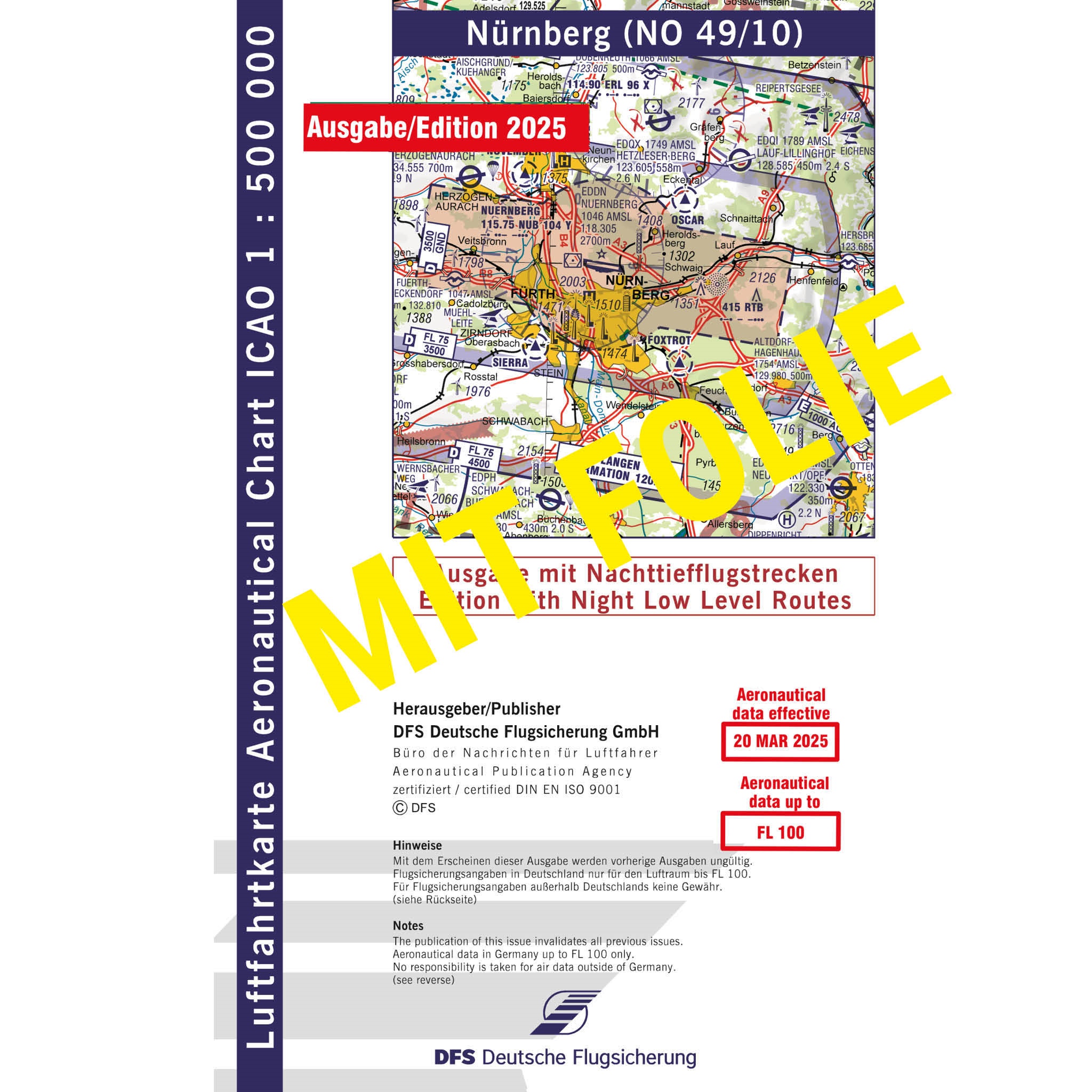 ICAO Germany laminated, Single Chart ICAO Germany laminated, Single Chart