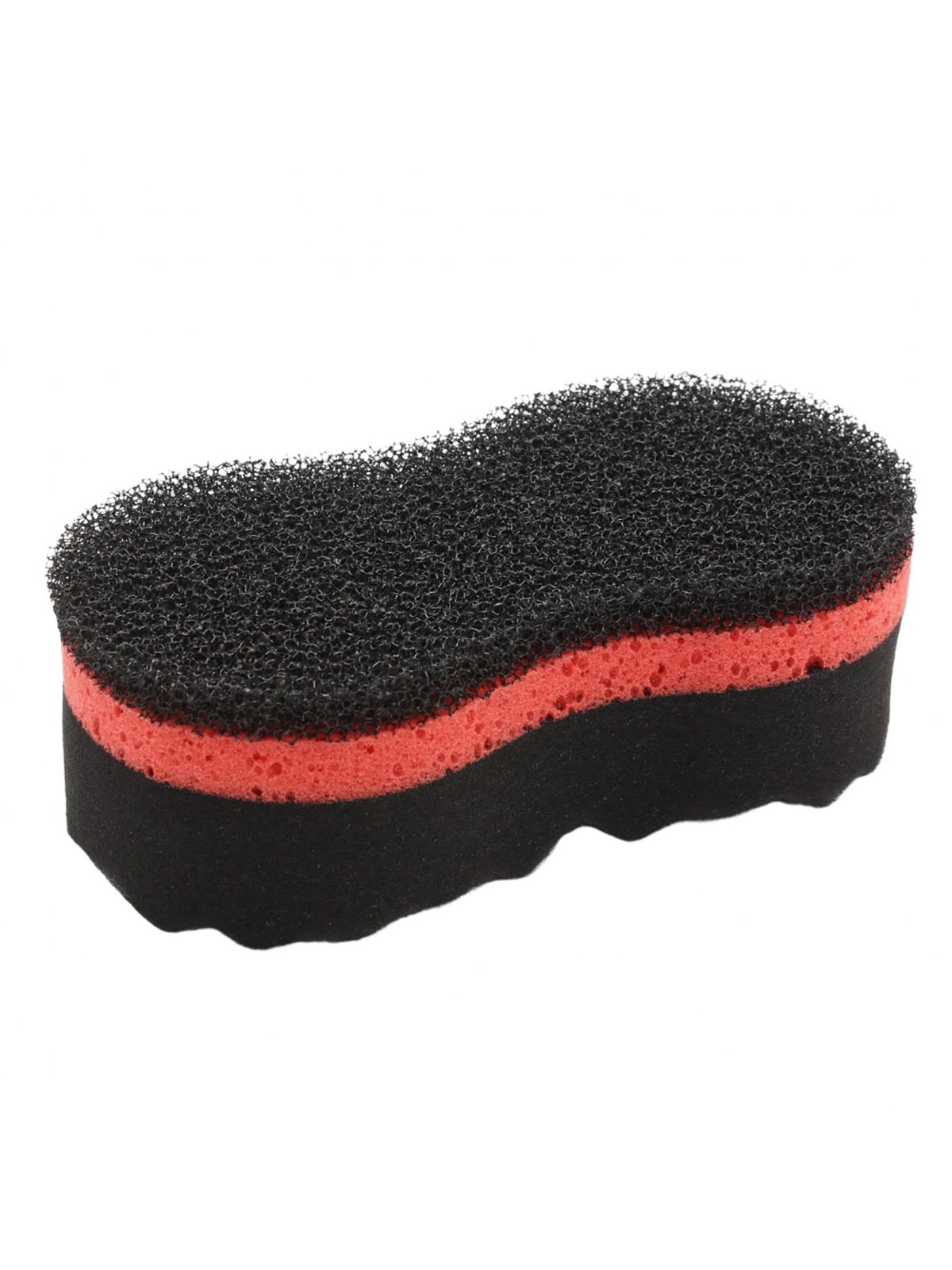 ROTWEISS - Washing Sponge - black/red, 22x11x7 cm