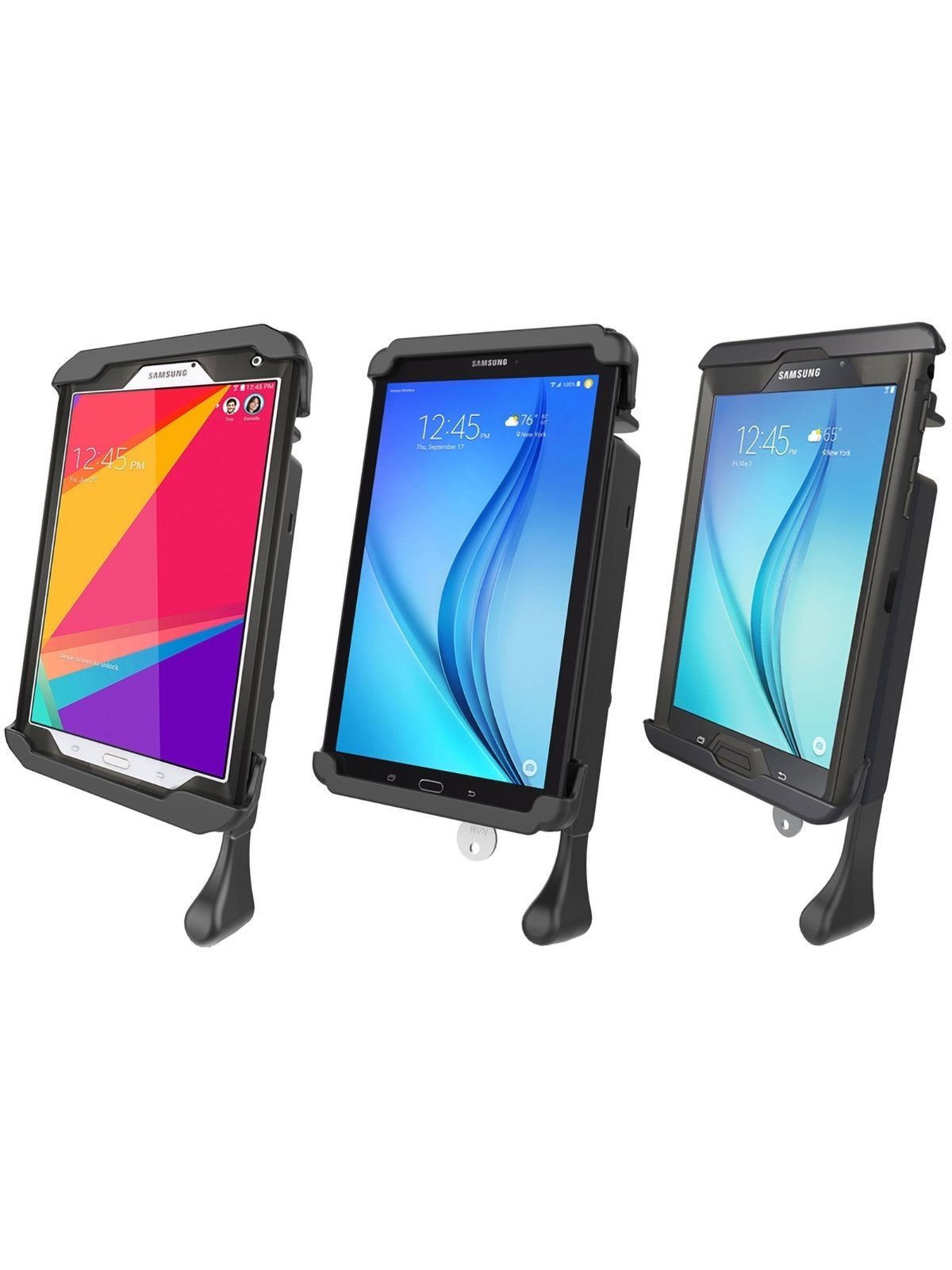 RAM Mounts Tab-Lock (lockable) Universal Holder for 7-8" Tablets - (3 different End Cups-Set) - AMPS - Screw-Set