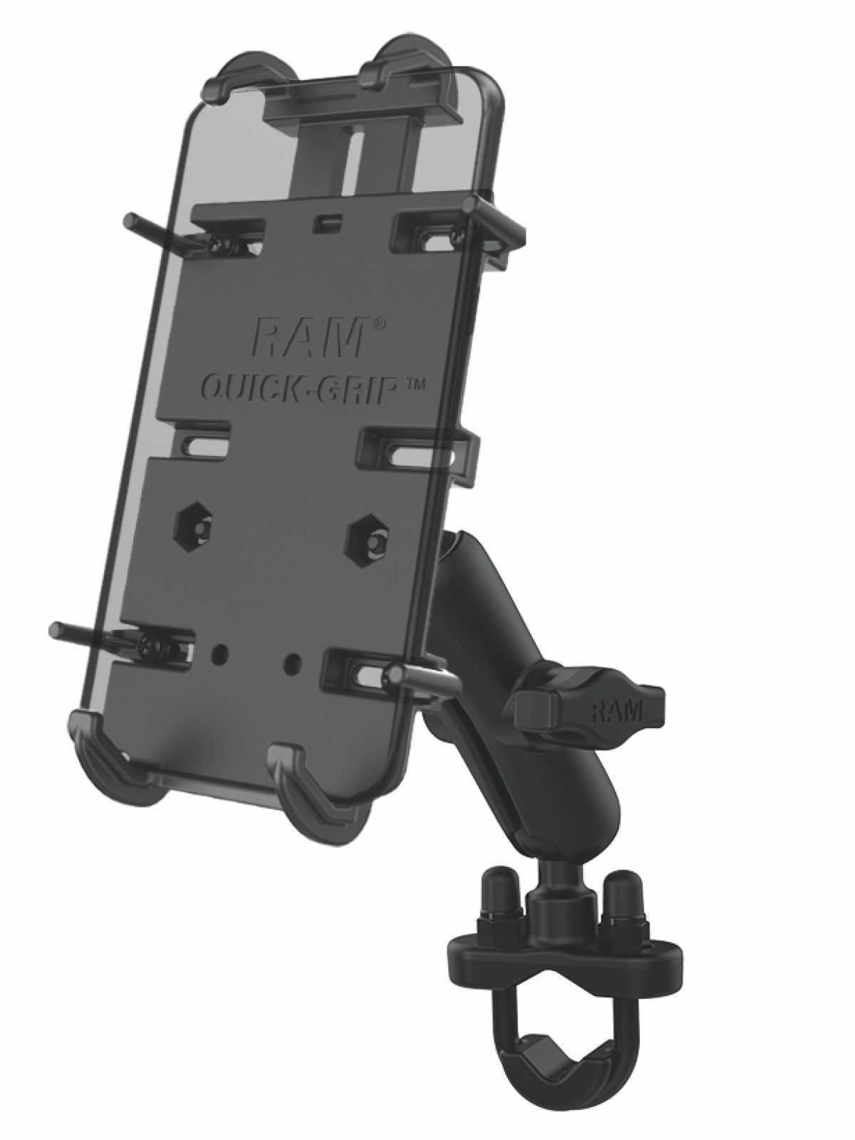 RAM® Quick-Grip™ XL Phone Mount with Handlebar U-Bolt Base