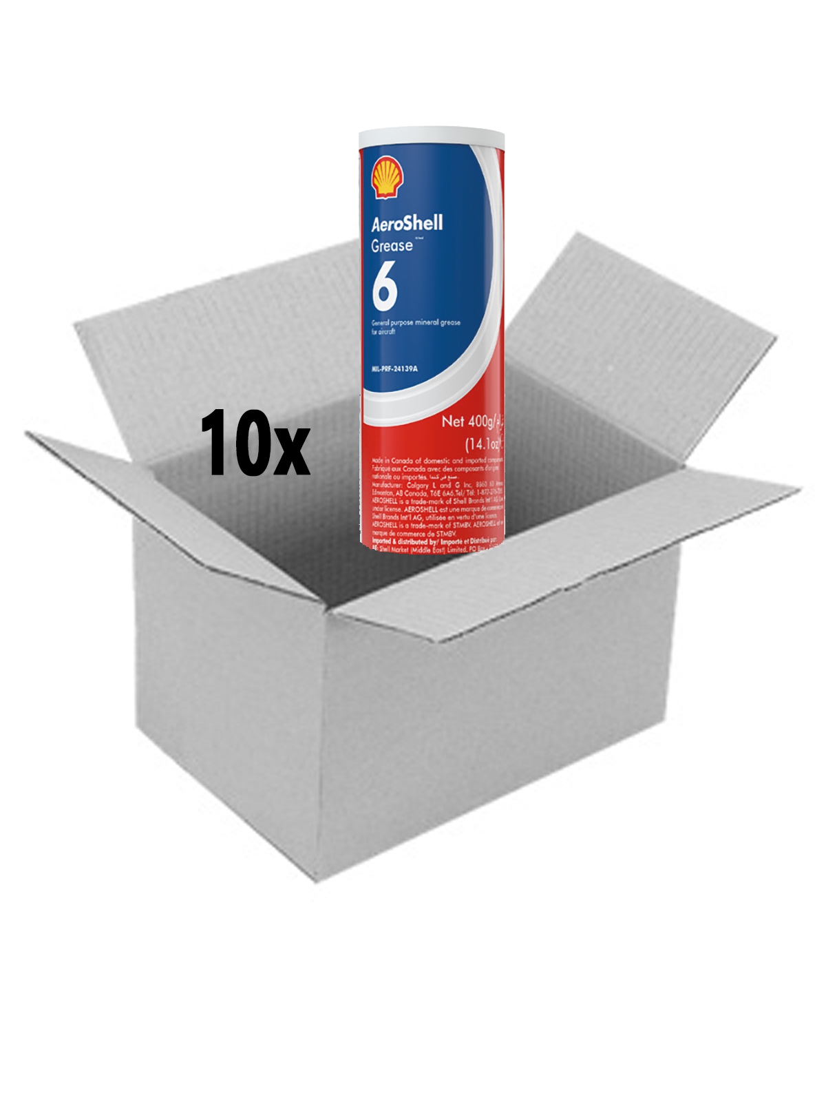 AeroShell Grease 6 - Box (10x Cartridges à 400g) AeroShell Grease 6 - Box (10x Cartridges à 400g)