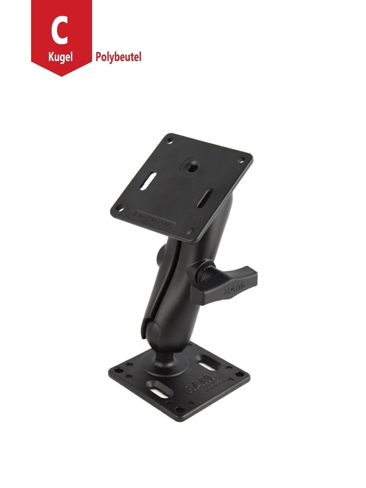 RAM MOUNT WITH 2 QTY. VESA PLATE 75 MM