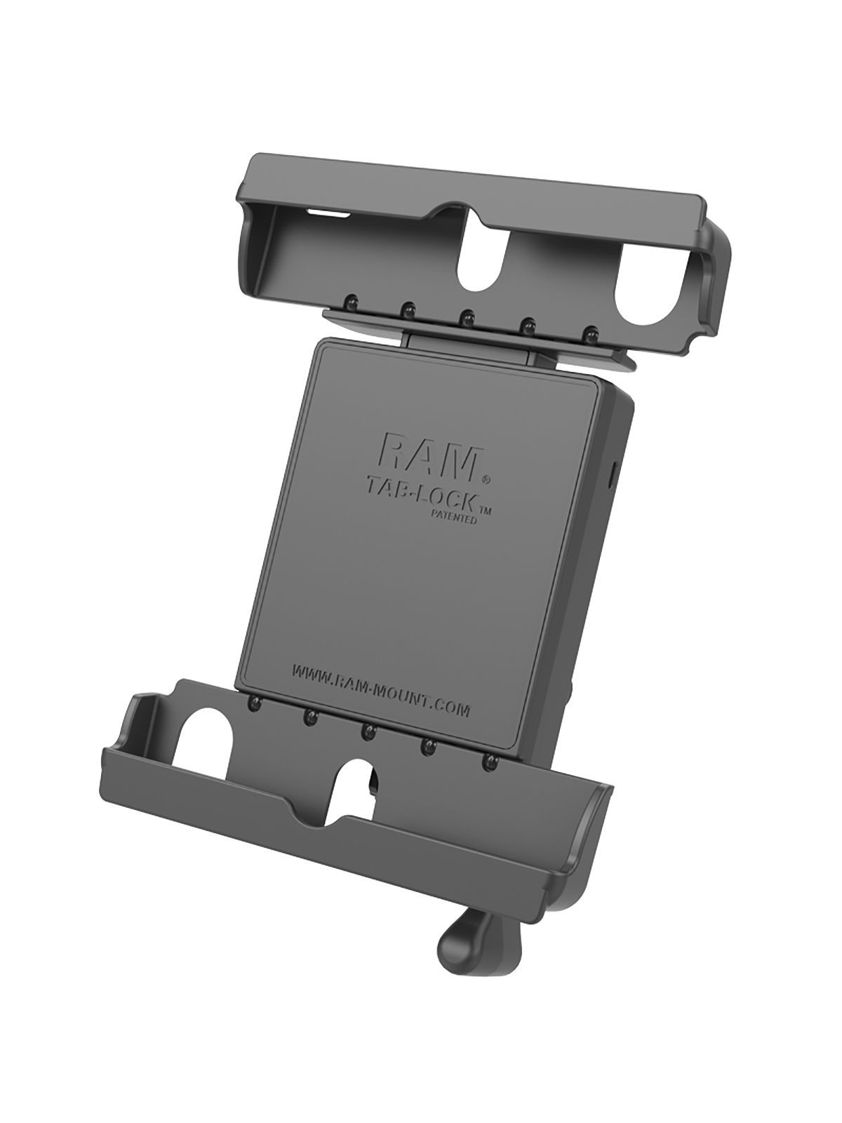 RAM Mounts Tab-Lock Halteschale für 9-10,5 Zoll Tablets (in Schutz-Gehäusen) - abschließbar, AMPS-Anbindung, Schrauben-Set