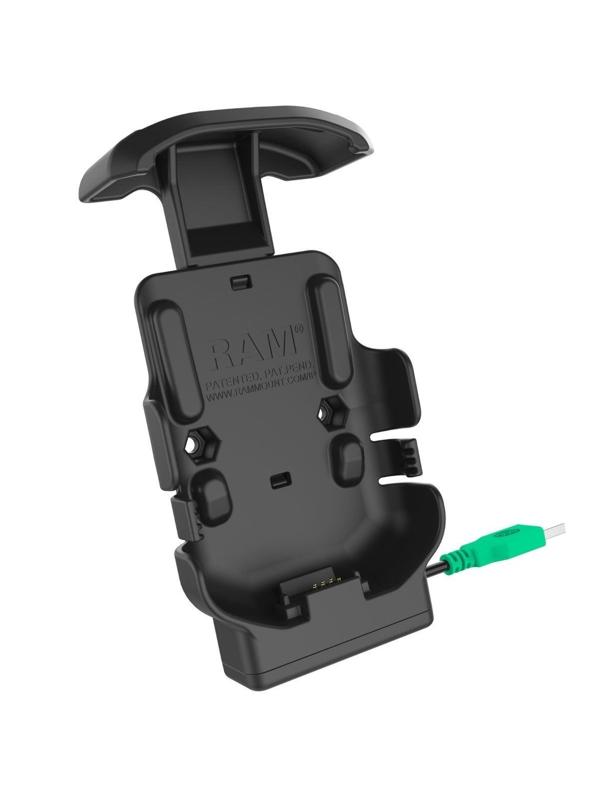 RAM Mounts Form-Fit Holder for Zebra TC51, TC52, TC56 & TC57 - With and without Rugged Case - USB-A Power Supply