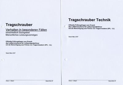 UL-Fragenkatalog - SPL-UL inkl. Tragschrauber (Printversion inkl. Ordner)