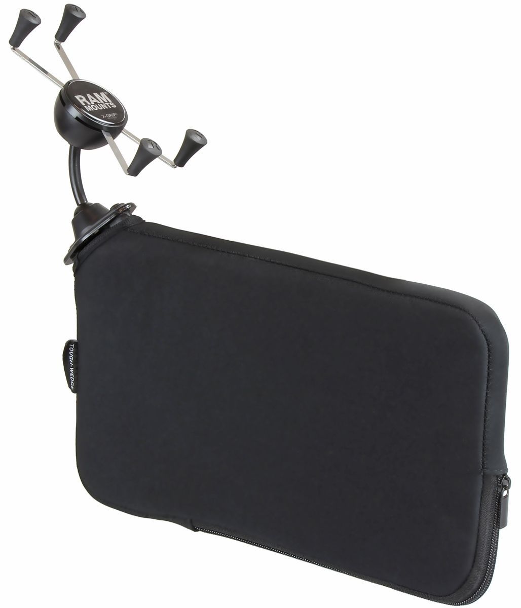 RAM Mounts X-Grip® Large Phone Mount with RAM® Tough-Wedge™ Base - Snap-Link RAM Mounts X-Grip® Large Phone Mount with RAM® Tough-Wedge™ Base - Snap-Link