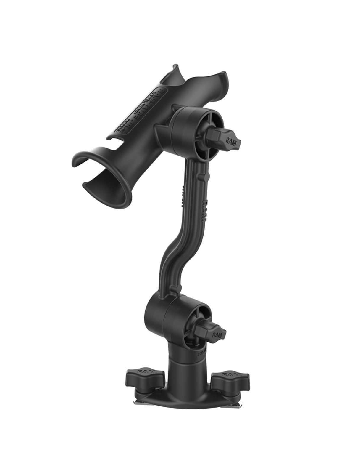 RAM® Tube Jr.™ Rod Holder with Extension Arm and Dual T-Bolt Track Base