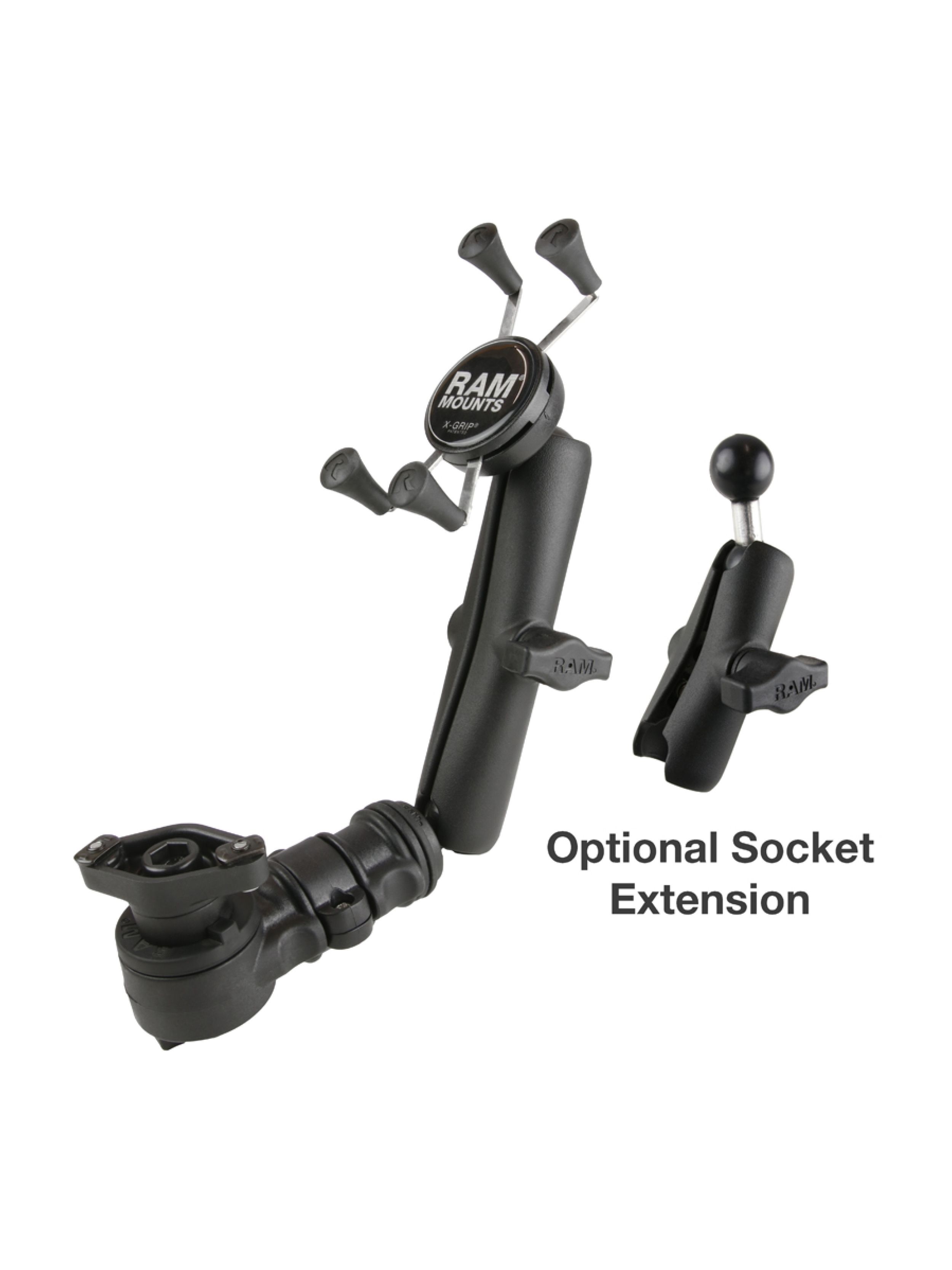 RAM® Phone Mount for Wheelchair Armrests with Quick Release & Swivel
