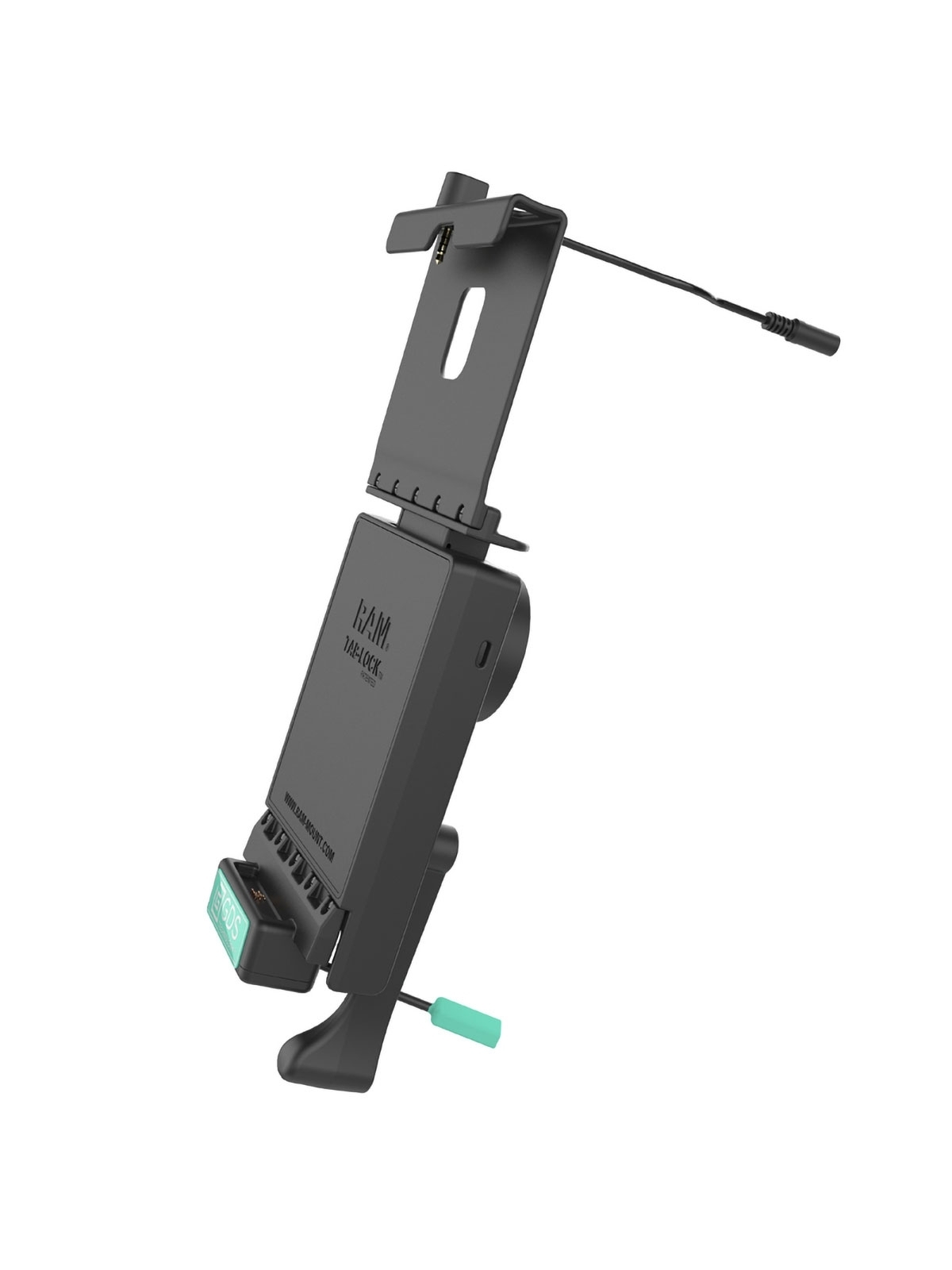 RAM Mounts GDS Tab-Lock Holder (Key-Locking) for Samsung Tab A 10.5 - in IntelliSkin Protective Sleeve - USB-C Connector
