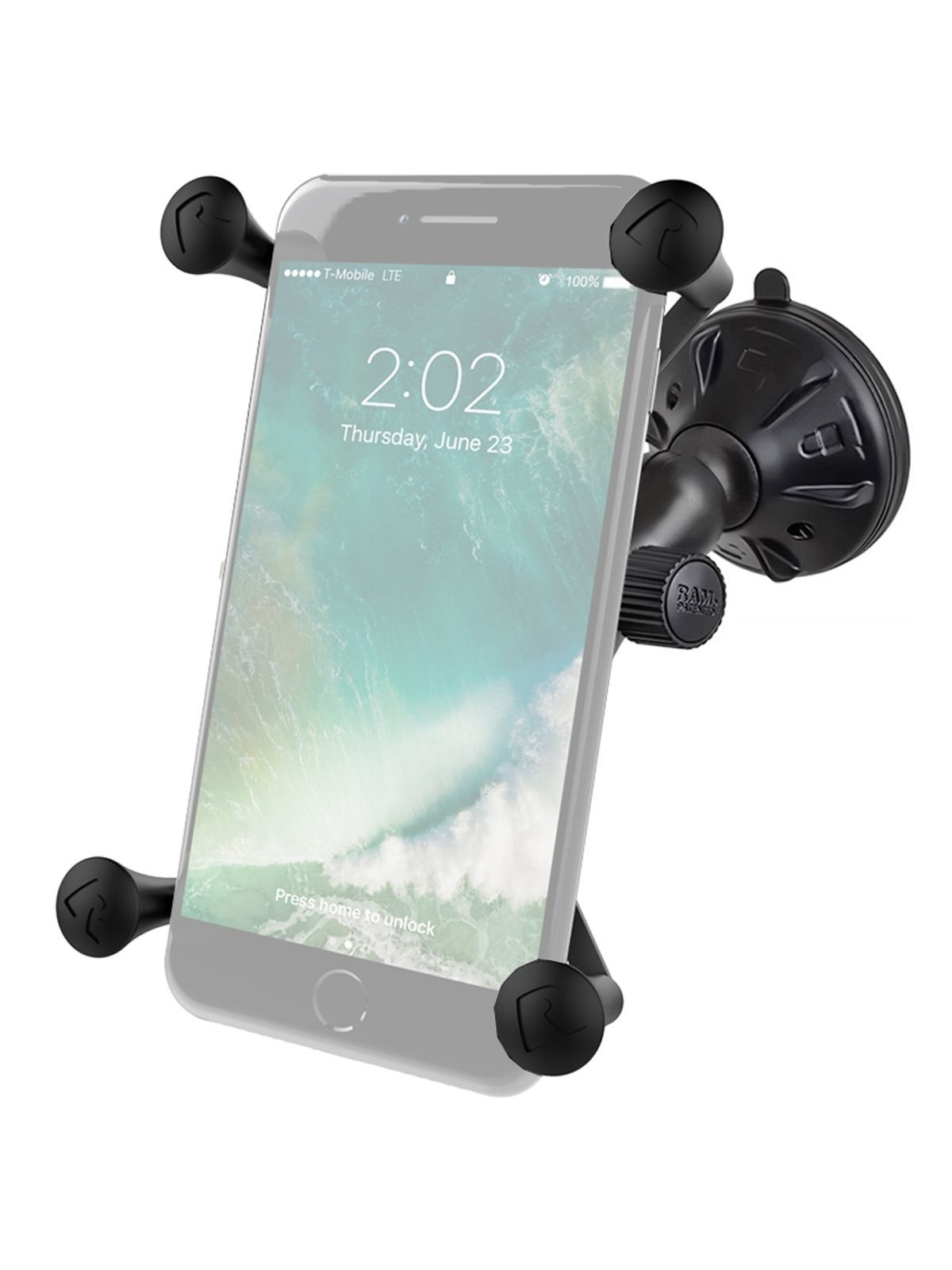 RAM® X-Grip® Large Phone Mount with Low Profile Suction Base