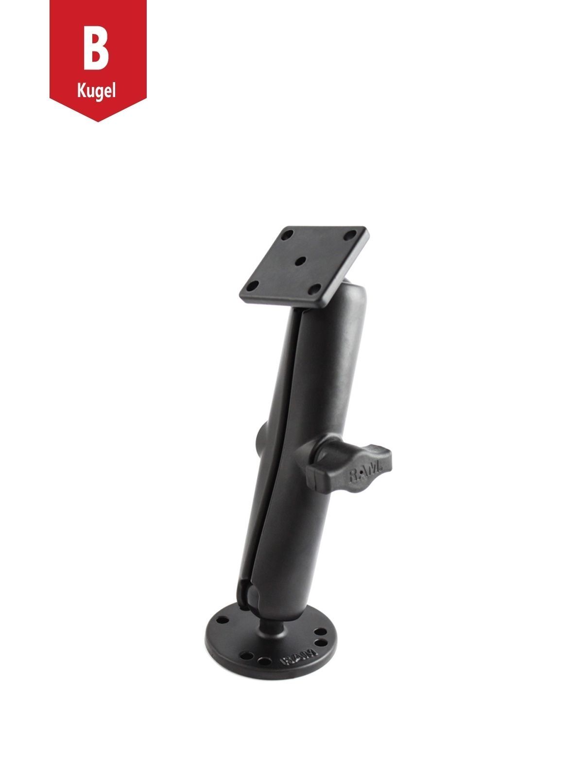 UNPKD. RAM MNT. W 2 1/2" BASE C ARM AMPS