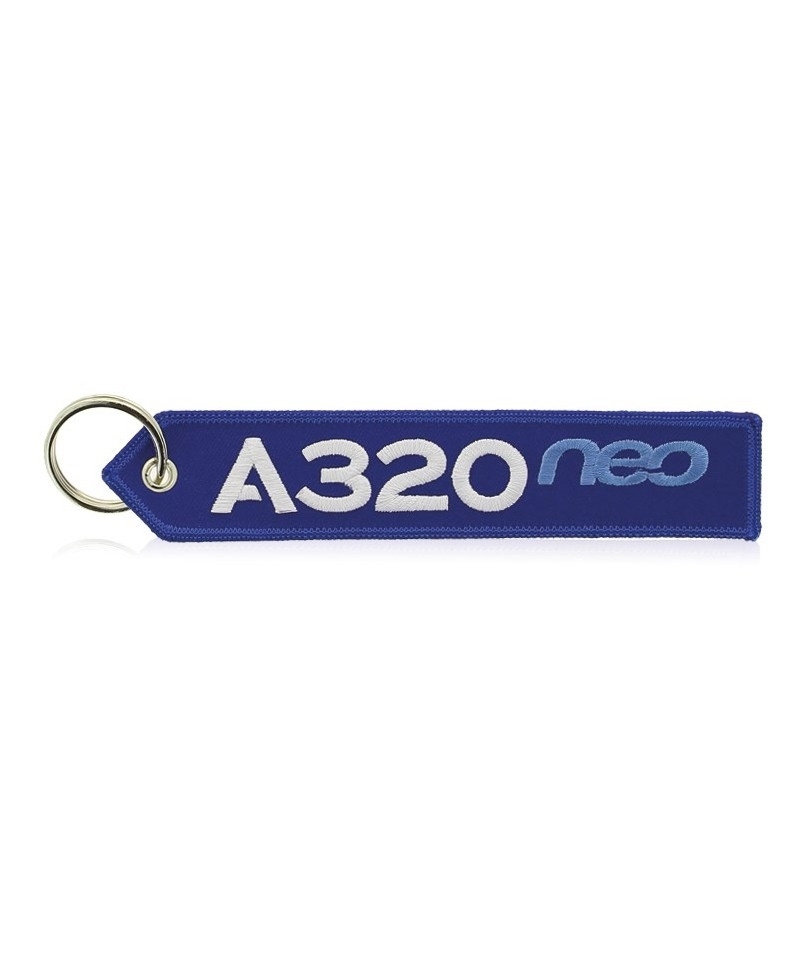 Airbus Schlüsselanhänger A320neo - blau/weiß