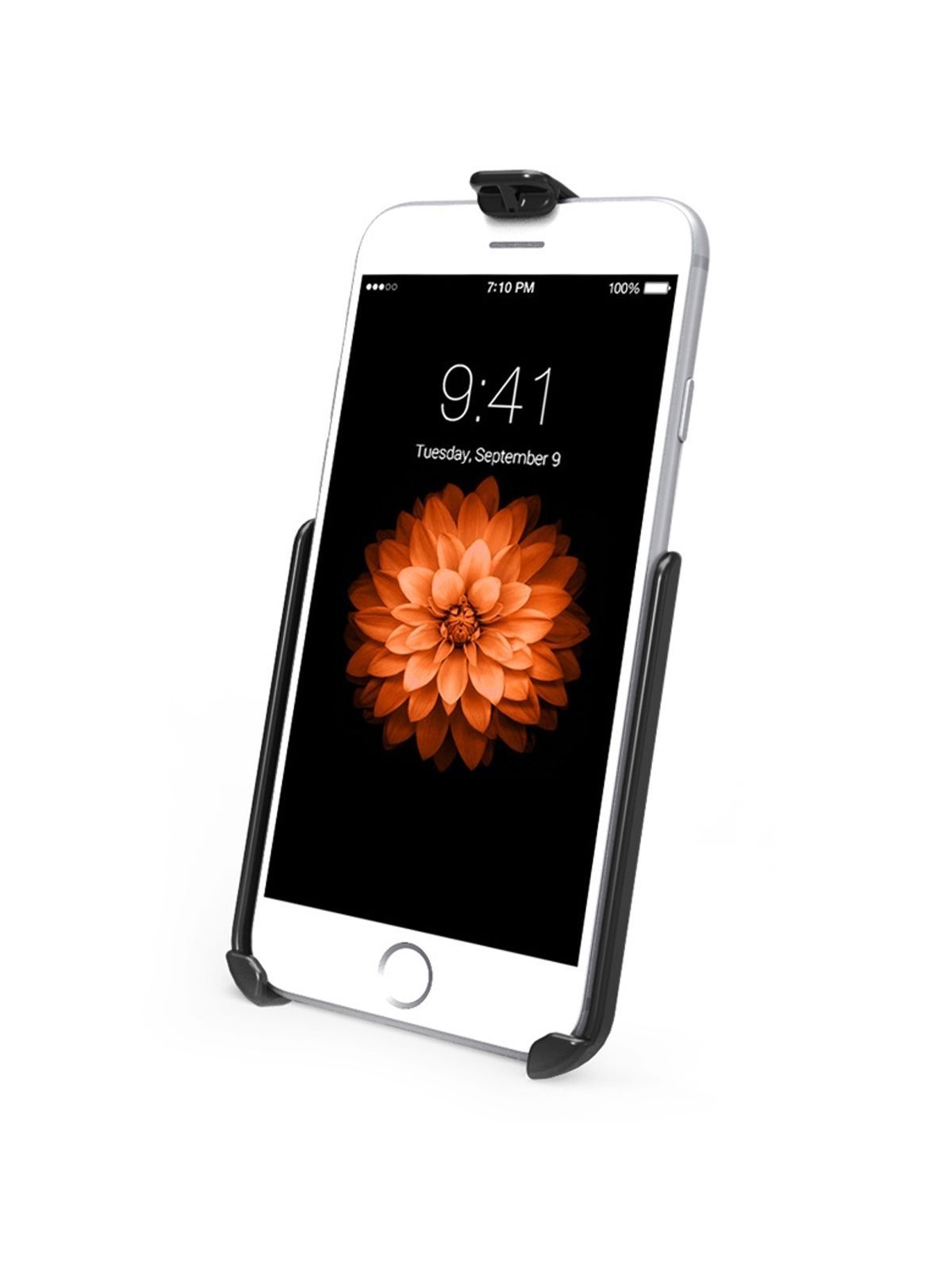 RAM Mounts Gerätehalteschale für Apple iPhone 6/7 (ohne Schutzhüllen/-gehäuse) - Diamond-Anbindung (Trapez), Schrauben-Set, im Polybeutel
