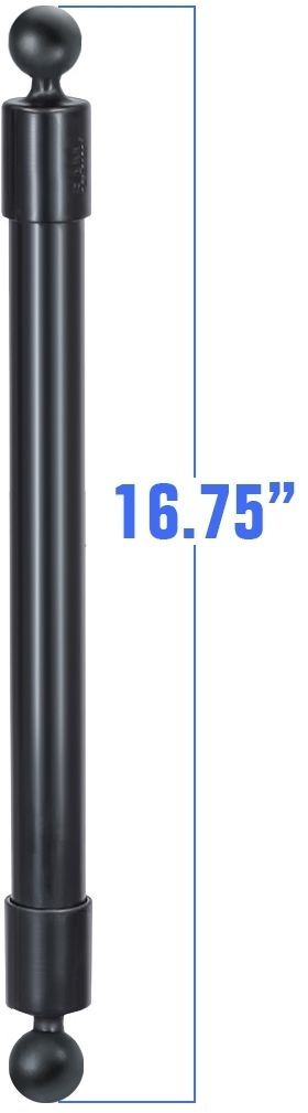 RAM Mounts Verbundstoff-Verlängerungsarm mit B-Kugeln (1 Zoll) - ca. 425 mm lang, im Polybeutel