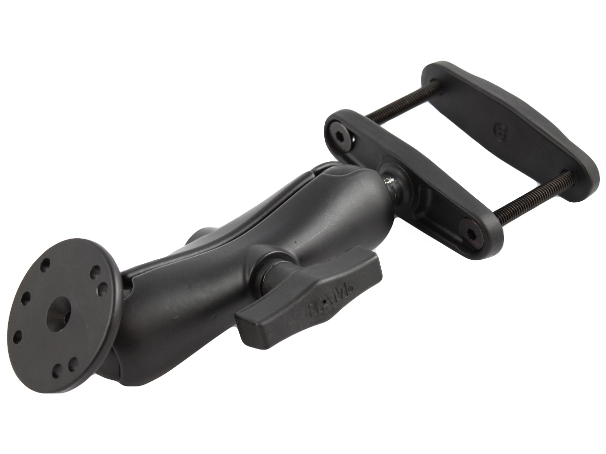RAM 3" SQUARE RAIL MOUNT WITH ROUND BASE