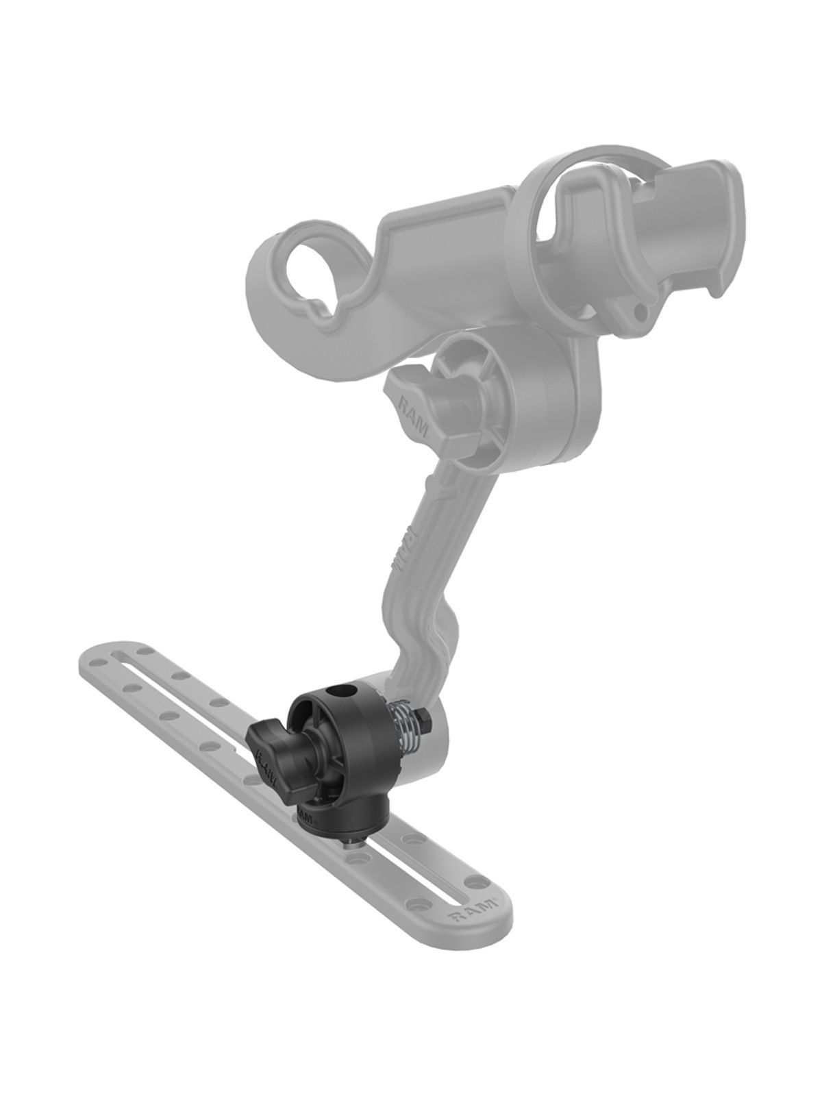 RAM Mounts Verbundstoff Ratchet-Adapter mit T-Slot für Tough-Track Schienen - im Polybeutel