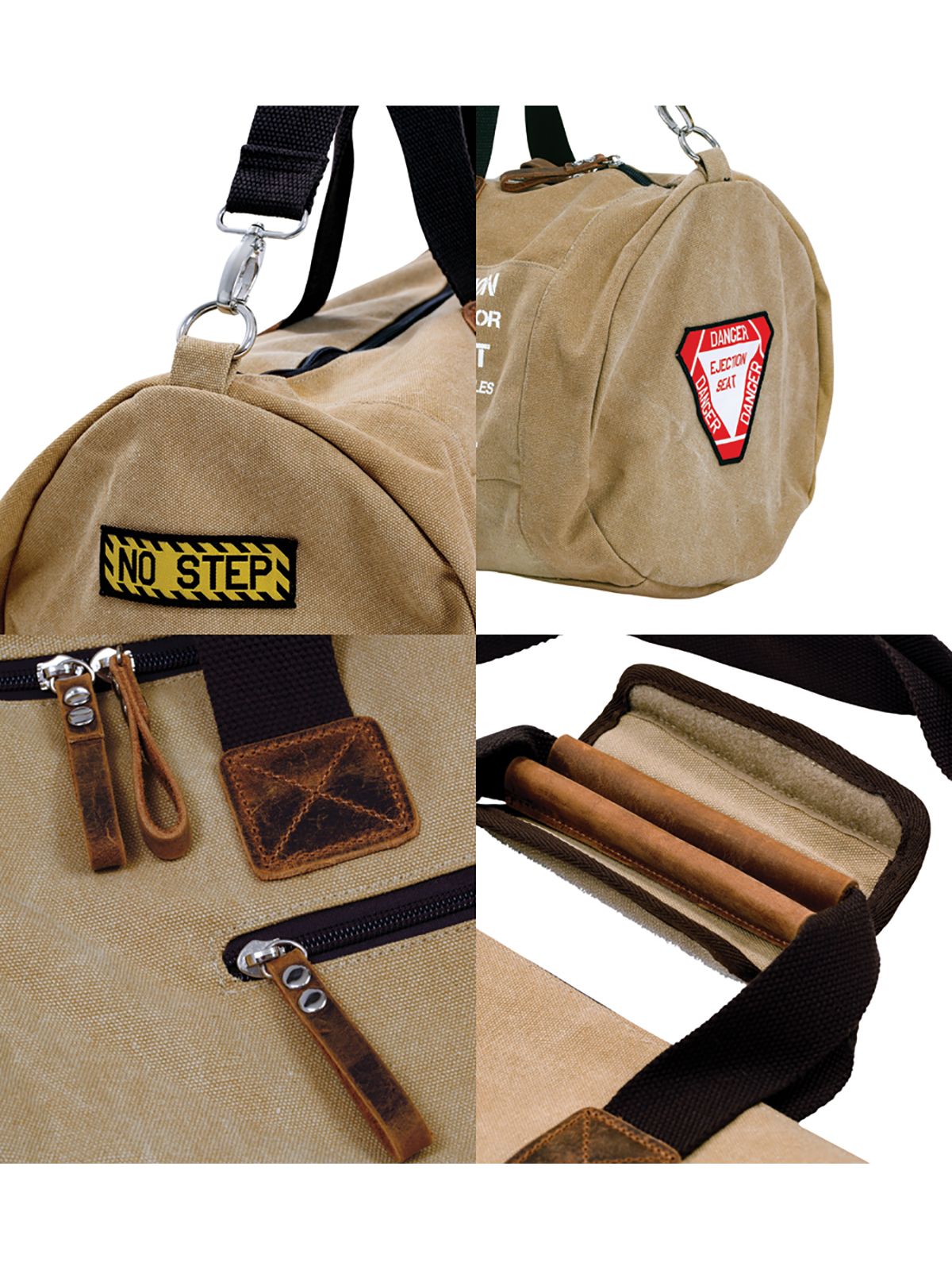 Rogers Data Sportbag Aviation Terms - Canvas, brown