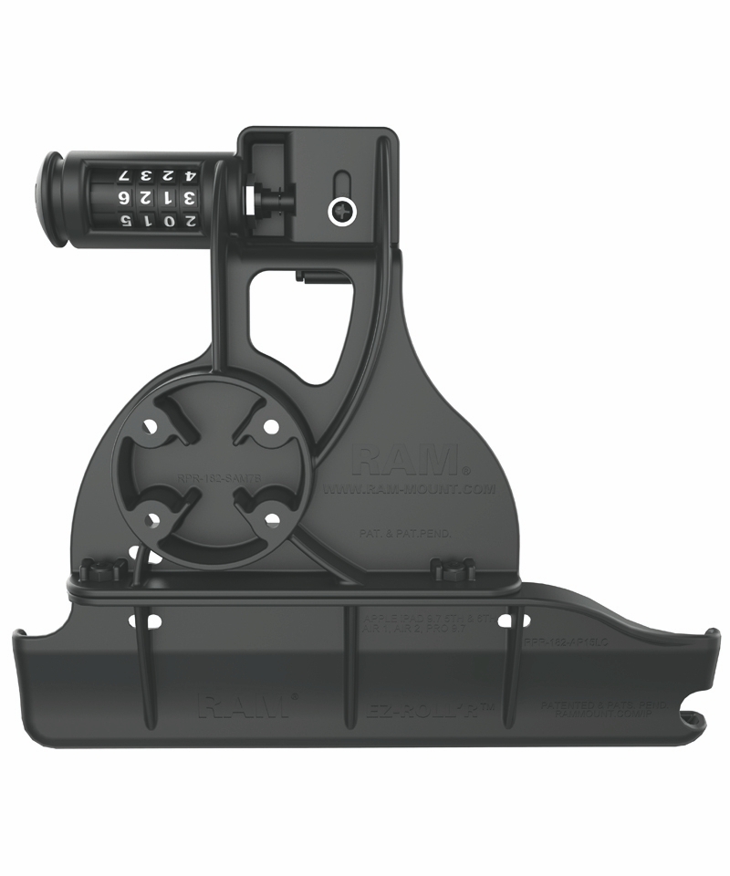 RAM Mounts EZ-Roll'r Form-Fit Holder (Combo-Locking) for Apple iPad (5. & 6. Gen.), Air 1-2, Pro 9.7 - Without Case