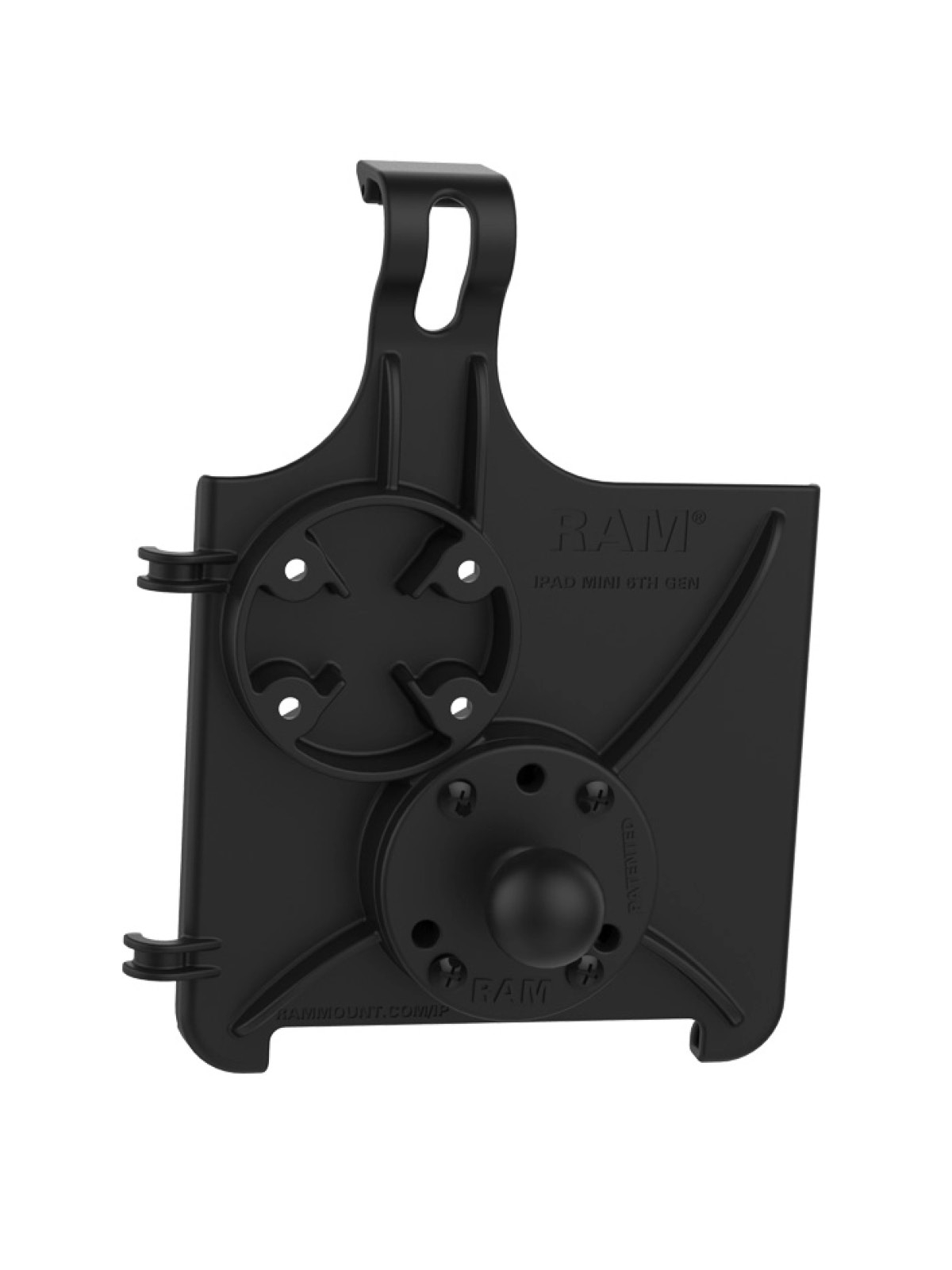 RAM Mounts EZ-Roll'r Form-Fit Halteschale für Apple iPad Mini 6 & Mini (A17 Pro) - Ohne Schutzhülle - Inkl. runder Basiskugel (B-Kugel)