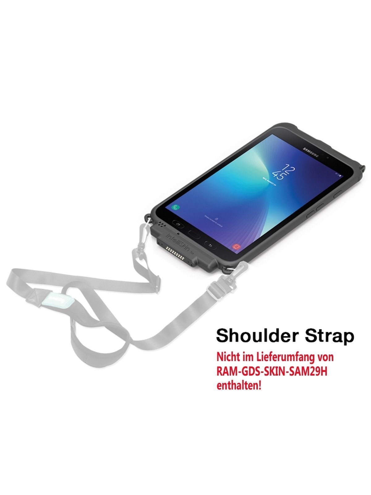 RAM GDS INTELLISKIN HANDSTAND AND SHOULDER STRAP COMPATIBLE FOR SAMSUNG TAB ACTIVE2