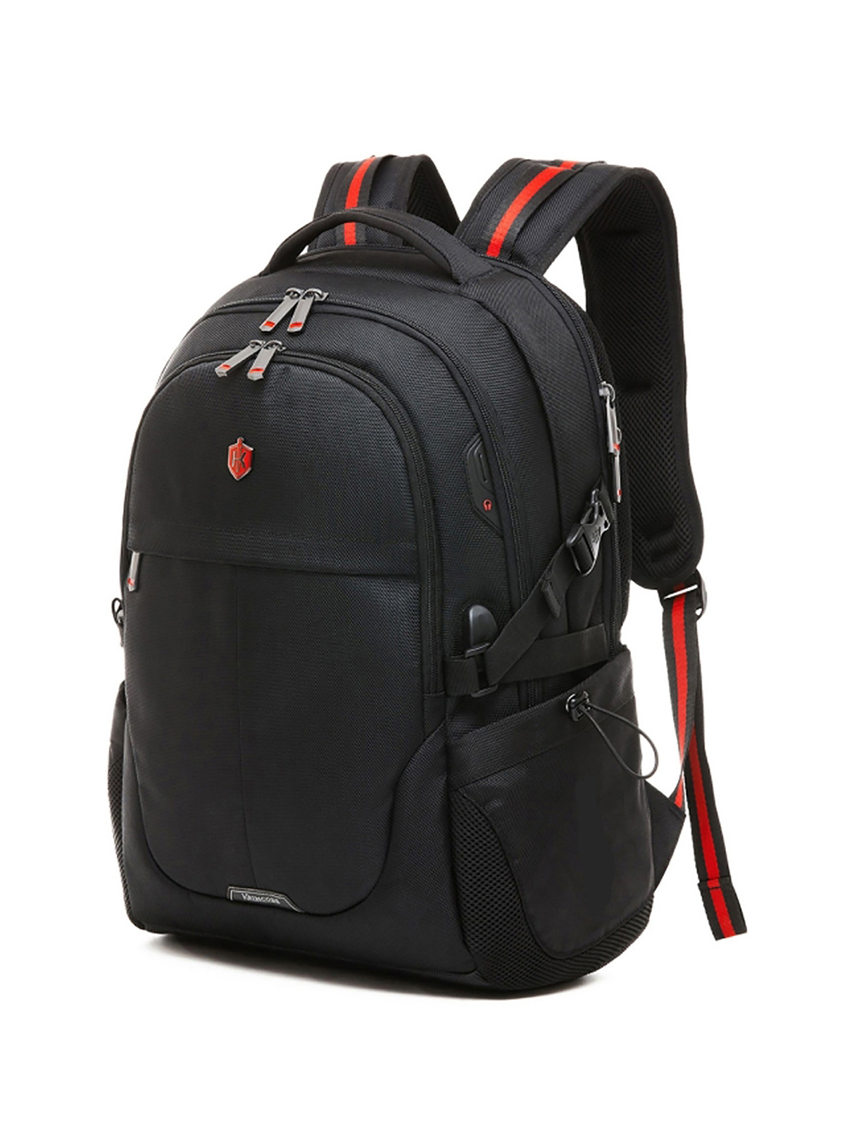 Smart Casual I Rucksack - schwarz, 36 Liter Volumen, mit USB-Anschluss