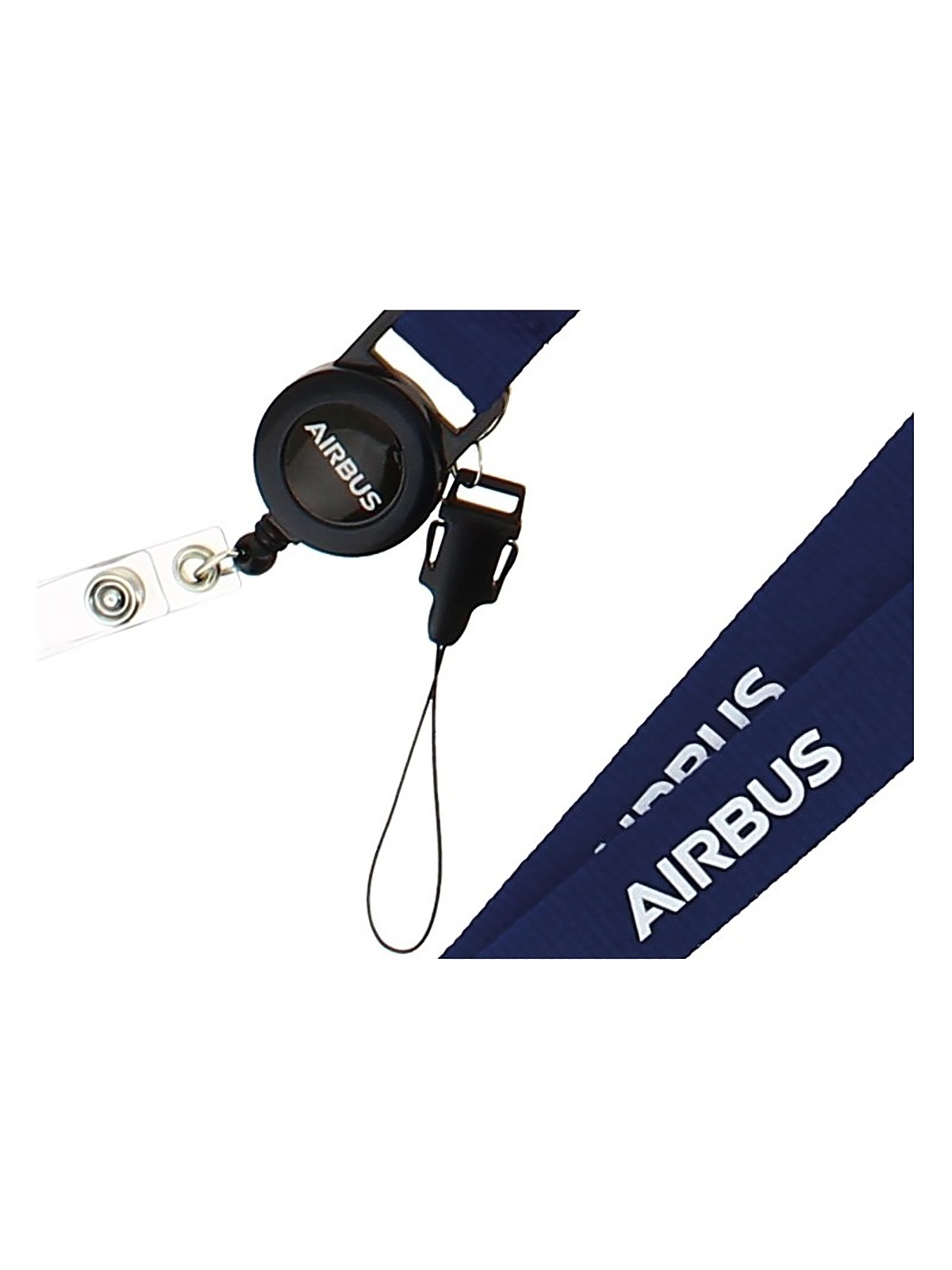 Airbus Lanyard mit ID-Clip - ausziehbar