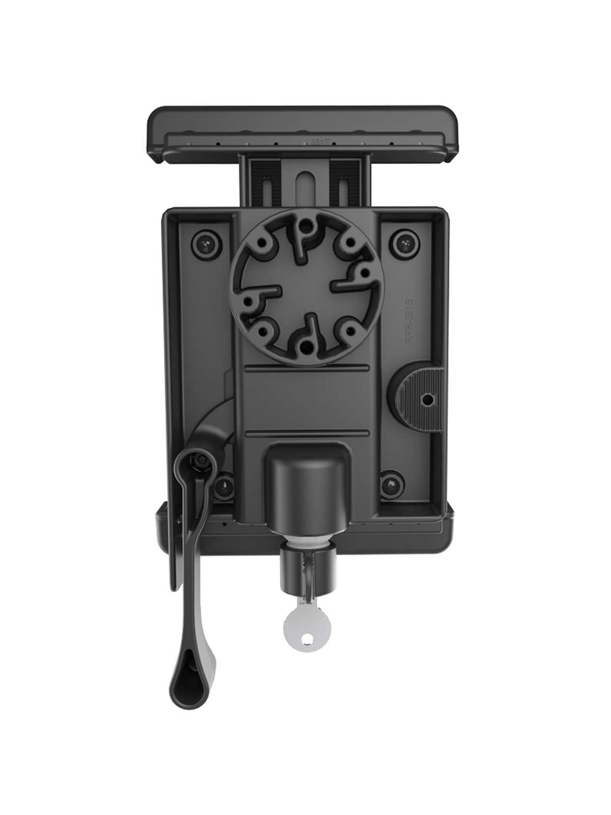 RAM Mounts Tab-Lock (lockable) Universal Holder for Tablets up to 7"-8" (with Cases) - AMPS - Screw-Set