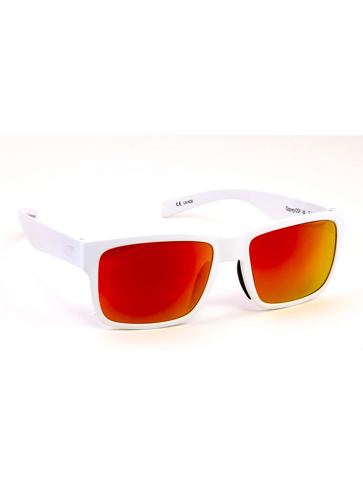 Flying Eyes Sunglasses Osprey - White Frame, Mirrored Rose Lenses