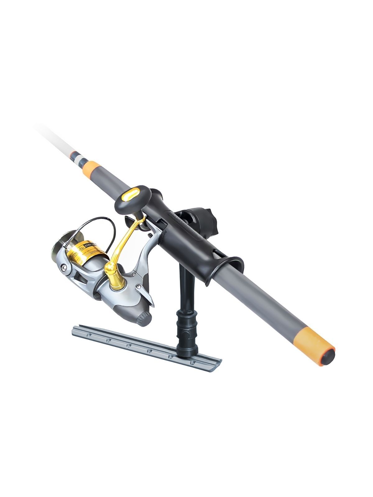 RAM® Tube Jr.™ Rod Holder with RAM® Adapt-A-Post™ Track Base
