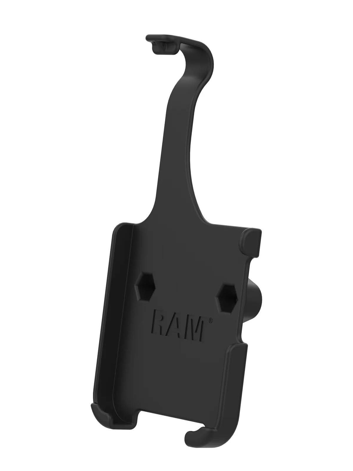 RAM Mounts Form-Fit  Gerätehalteschale für Apple iPhone 15/14 Pro/14/13 Pro/13 (ohne Schutzhüllen etc.) - 2-Loch AMPS Aufnahme