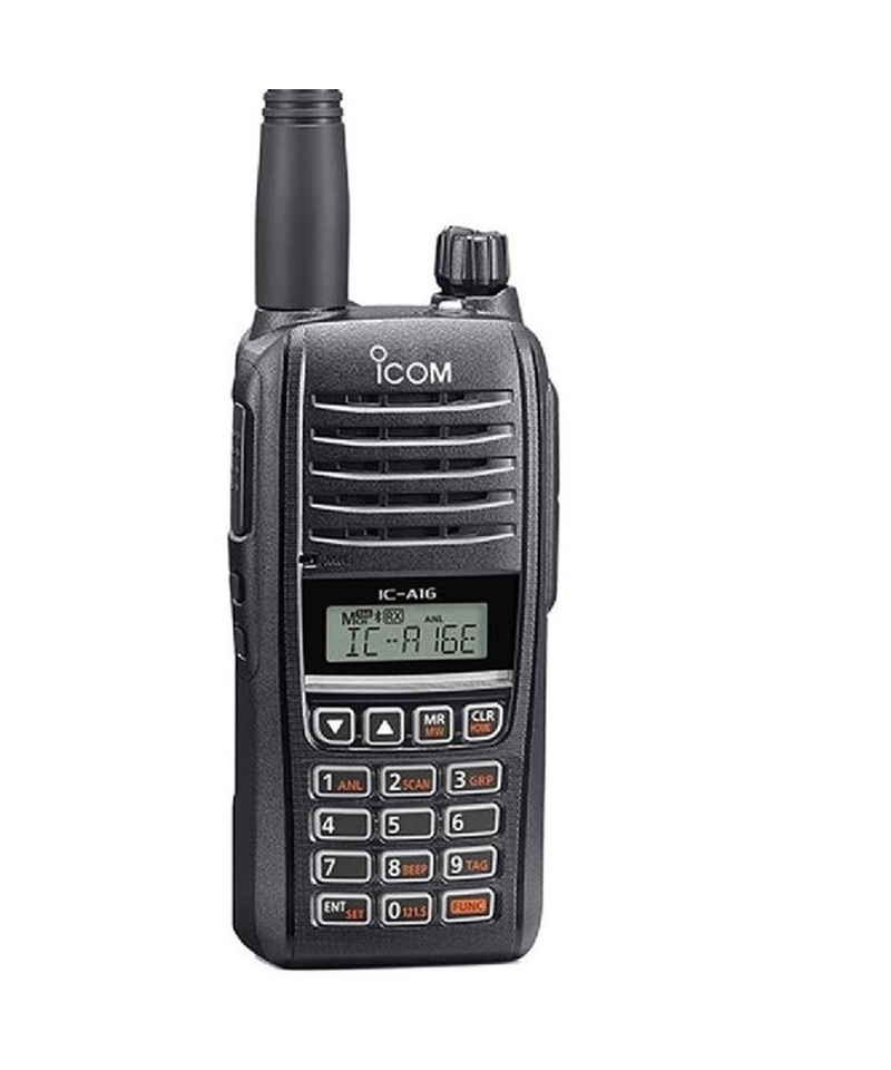 ICOM Aviation Radio Handheld IC-A16E (#42) Lite - 8.33 & 25 kHz, COM channels