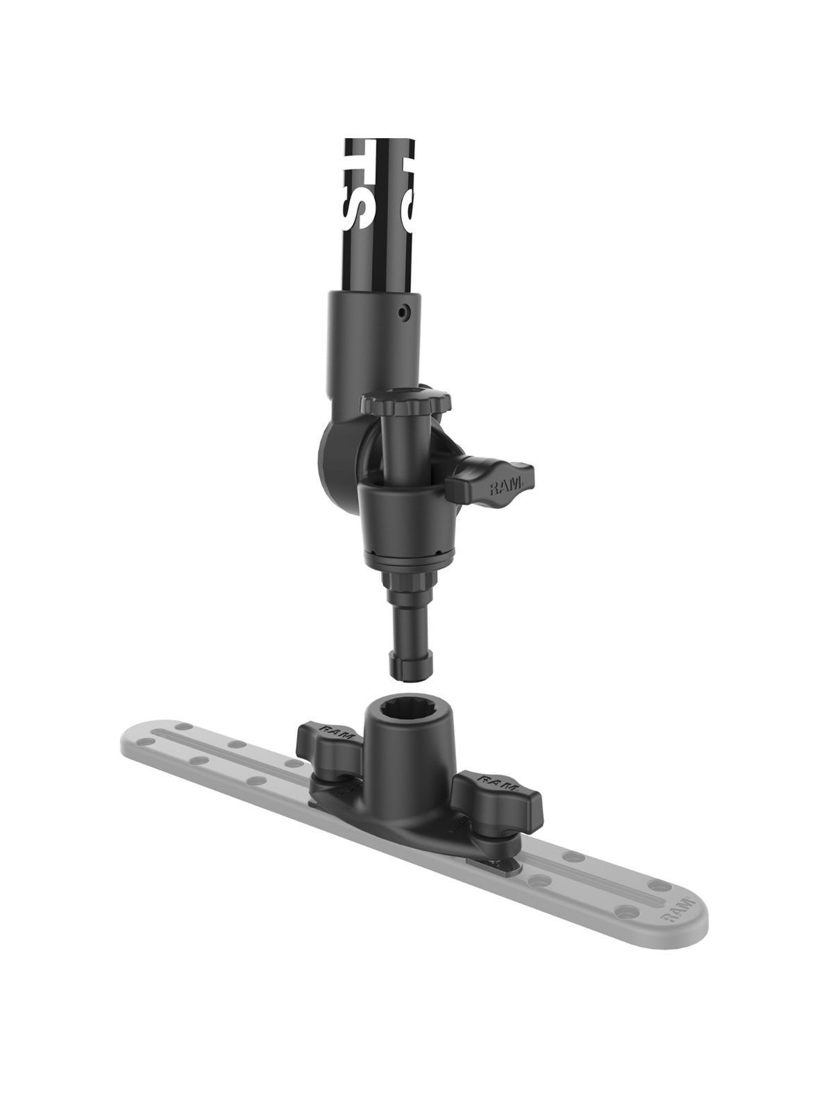 RAM® Tough-Pole™ 48" Camera Mount with Double Pipe & Dual Track Base