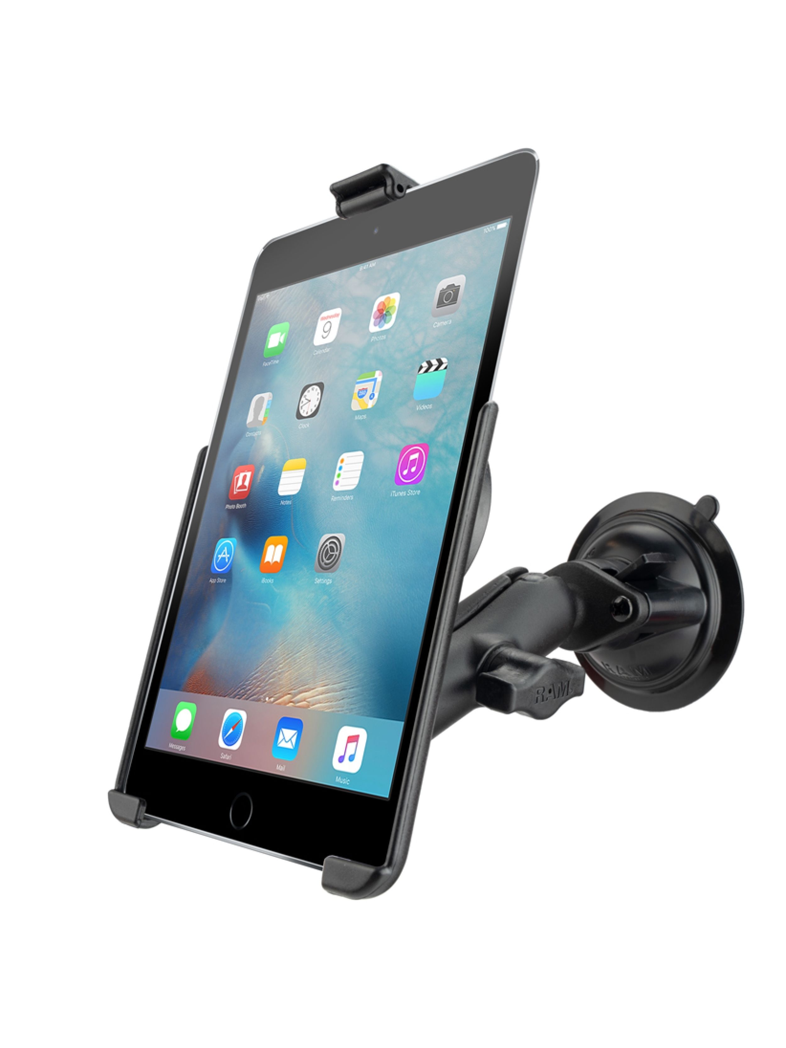 RAM Mounts Saugfuss-Halterung Apple iPad mini 4/5 (ohne Schutzhüllen / -gehäuse) - B-Kugel (1 Zoll)