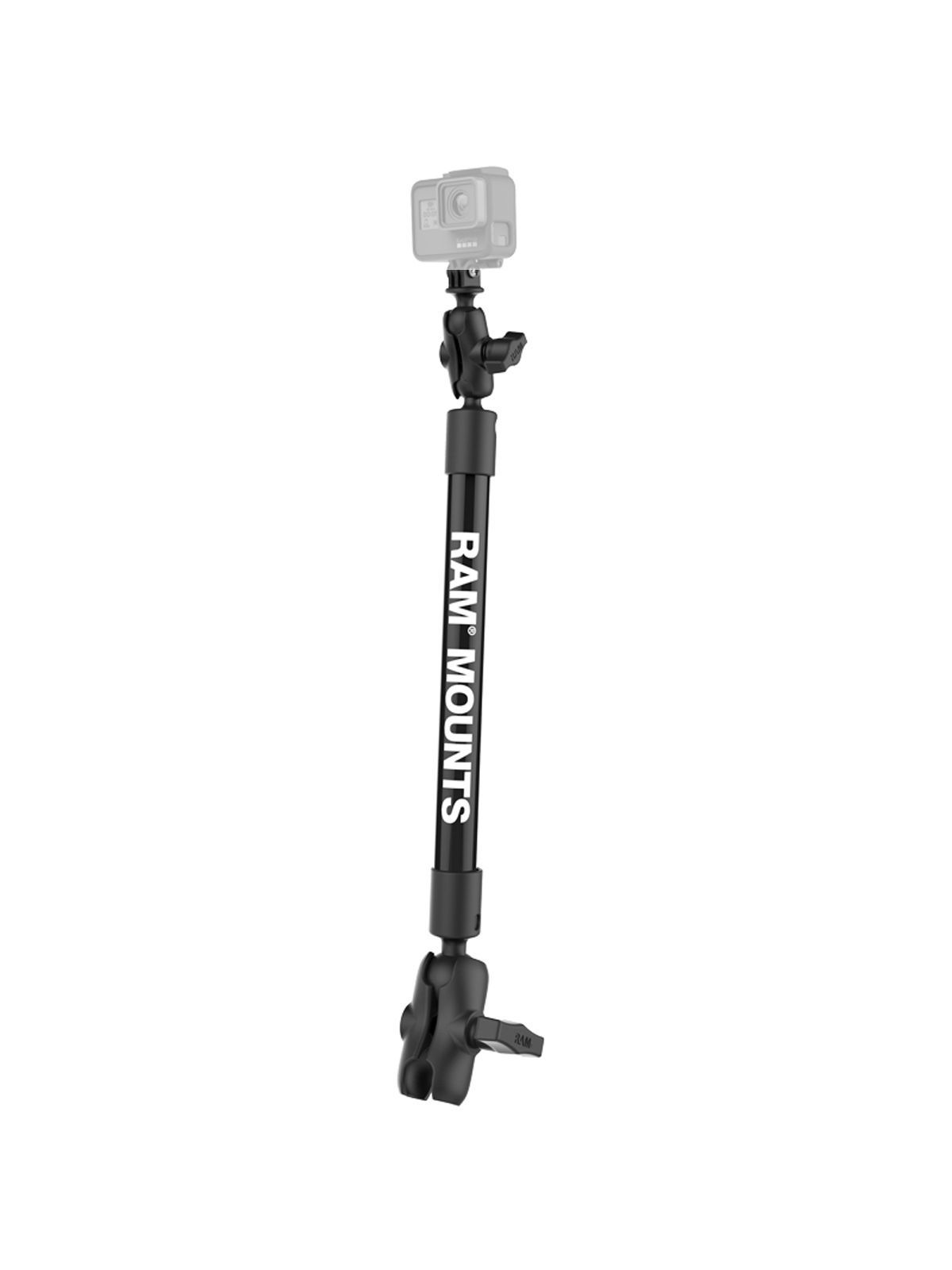RAM 12" LNG ARM C SOCKET W/ GOPRO