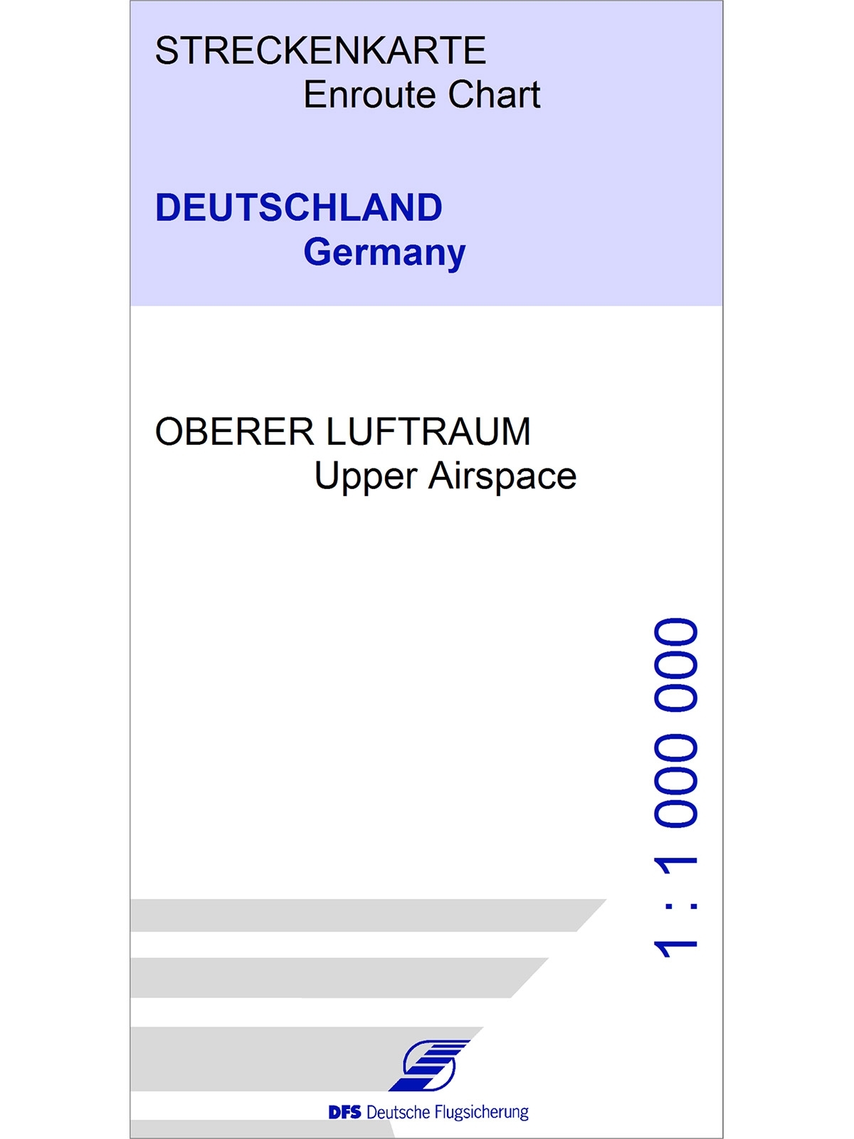 IFR-Streckenkarte Deutschland - Oberer Luftraum / Unterer Luftraum, FIS-Gebiete (13JUL2023), 1:1.000.000