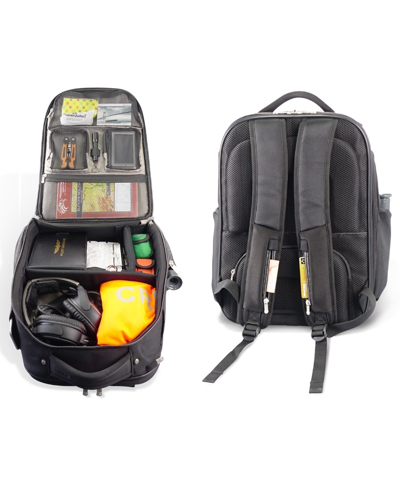 PILOT Backpack - Rucksack für Piloten, schwarz