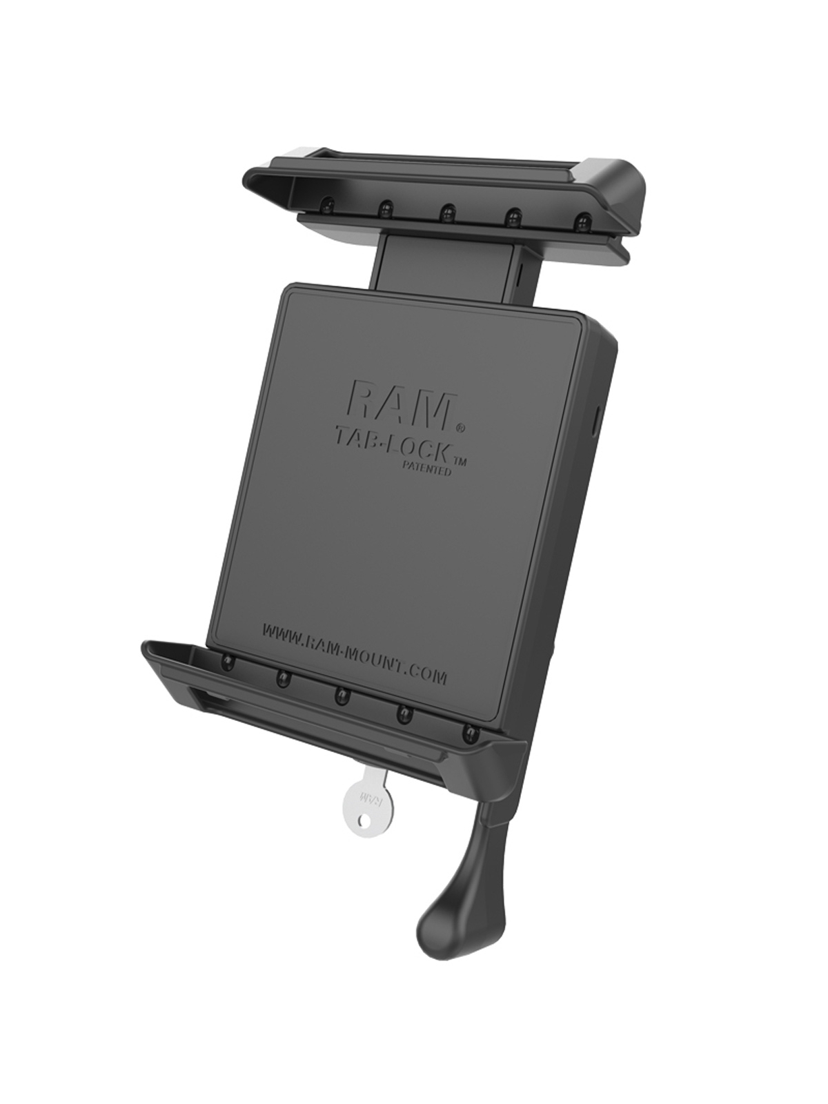 RAM Mounts Tab-Lock (lockable) Universal Holder for Tablets up to 7"-8" (with Cases) - AMPS - Screw-Set