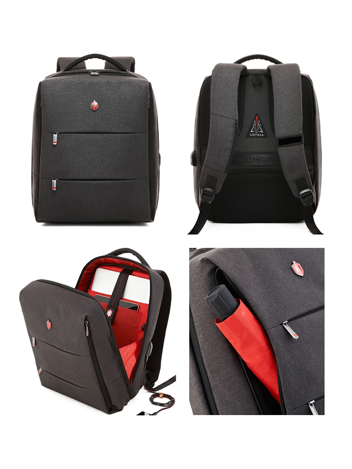 Business Formal II Rucksack - dunkelgrau, 19,6 Liter Volumen, Laptops bis 15,6 Zoll