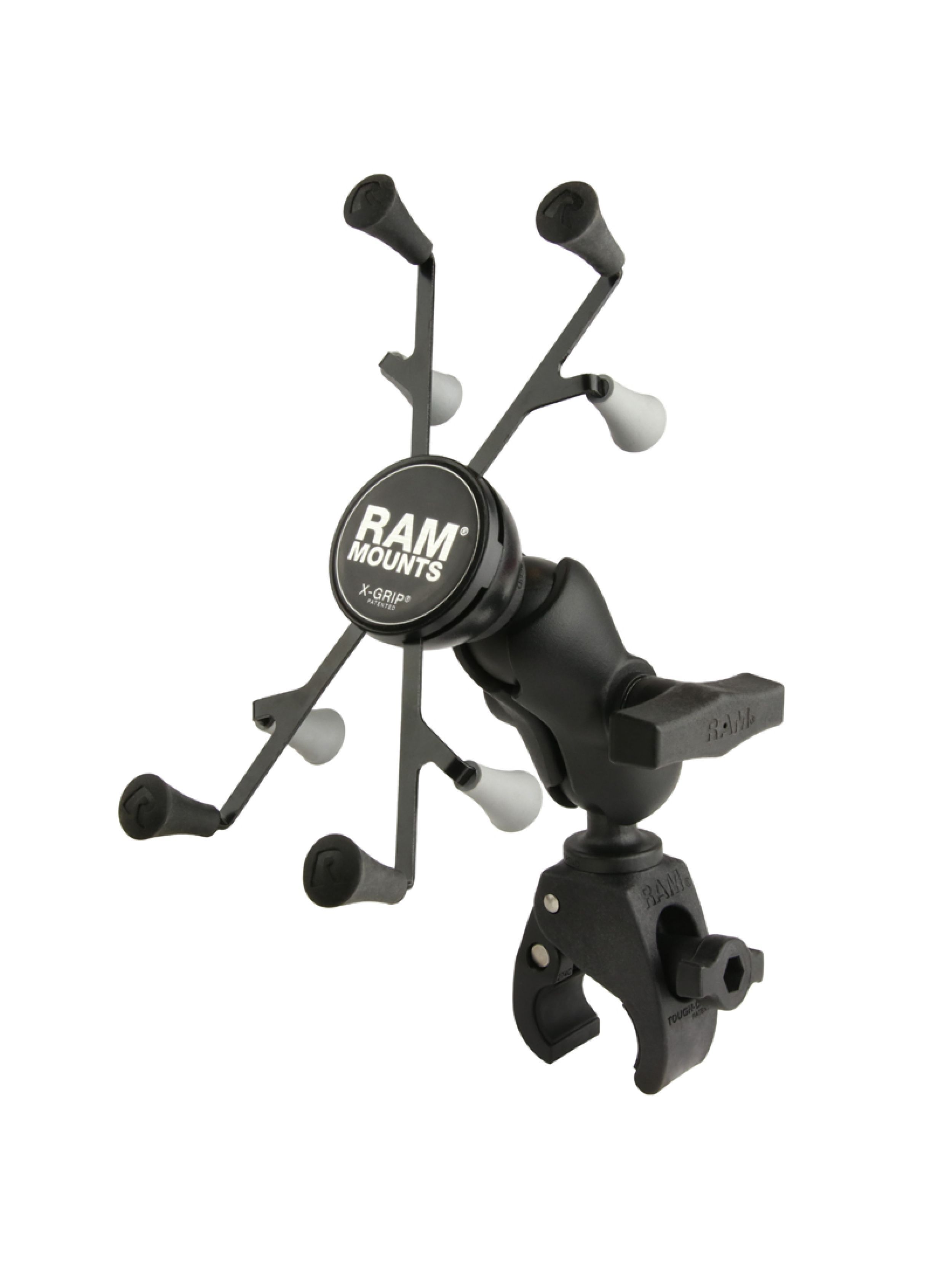 RAM Mounts X-Grip Klemm-Halterung für 7-8 Zoll Tablets - C-Kugel (1,5 Zoll), Tough-Claw klein (Durchmesser 15,9-29,0 mm), kurzer Verbindungsarm