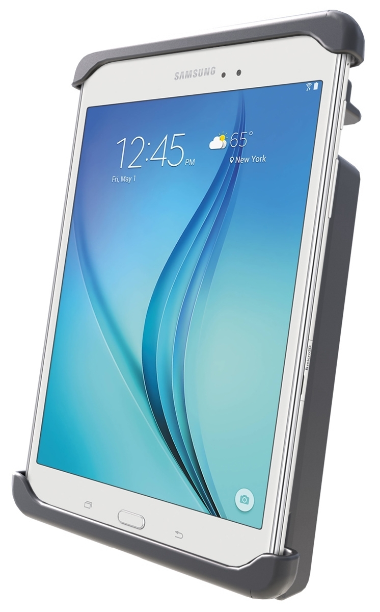 RAM Mounts Tab-Lock (lockable) Universal Holder for Tablets up to 8" incl. Samsung Tab A 8.0 (without Cases) - AMPS - Screw-Set