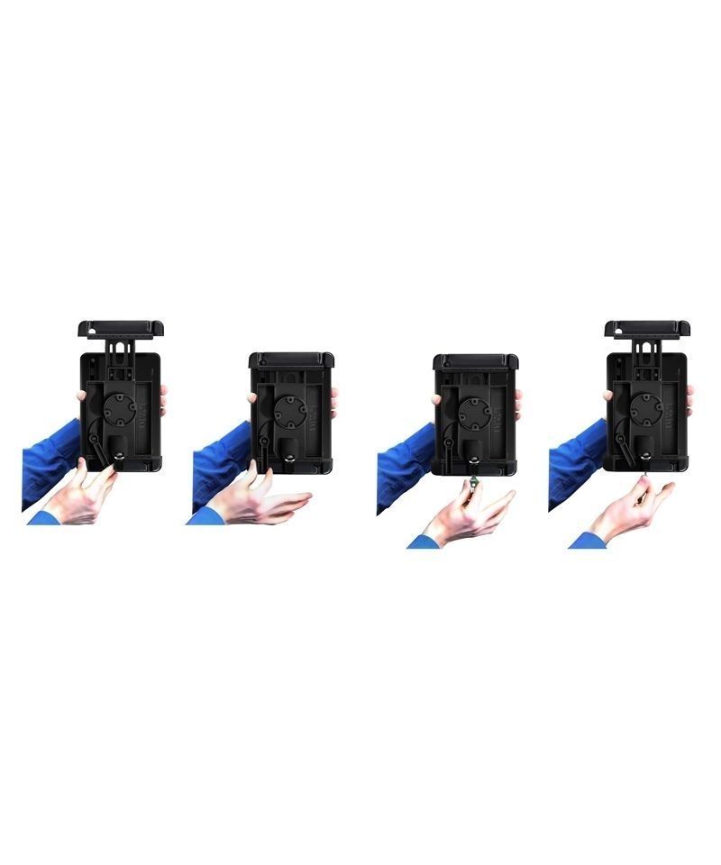 RAM Mounts Universal Tab-Lock Halteschale (abschließbar) für 10 Zoll Tablets inkl. Apple iPad 1-4 (in LifeProof nüüd u. Lifeedge Schutzgehäusen) - AMP