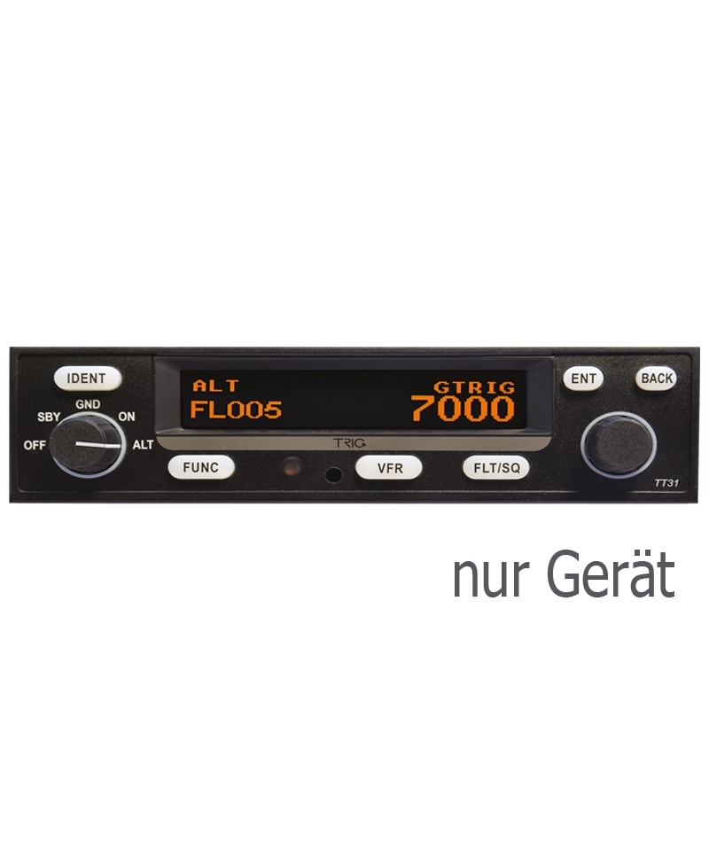 TRIG Transponder TT31 (nur Gerät ohne Einbaurahmen) - Class 1, Mode S u. 1090ES ADS-B Out, VFR/IFR zertifiziert TRIG Transponder TT31 (nur Gerät ohne Einbaurahmen) - Class 1, Mode S u. 1090ES ADS-B Out, VFR/IFR zertifiziert