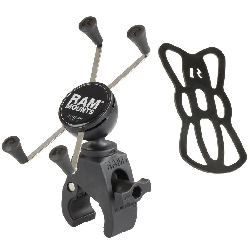 RAM Mounts X-Grip Klemm-Halterung für Smartphones bis 114,3 mm Breite - kleine Tough-Claw mit direkter X-Grip-Anbindung