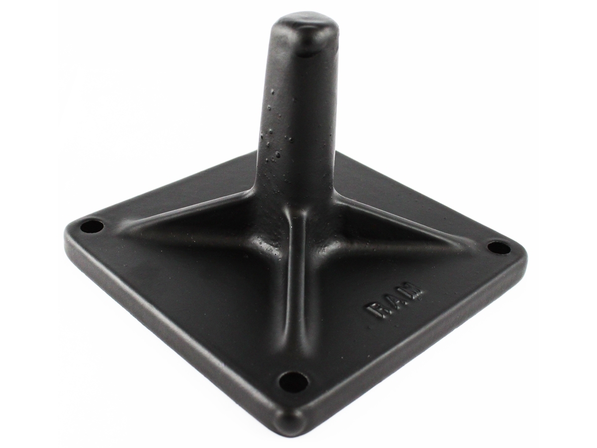 RAM 5" X 5" BASE W/MALE POST FOR TEL PST