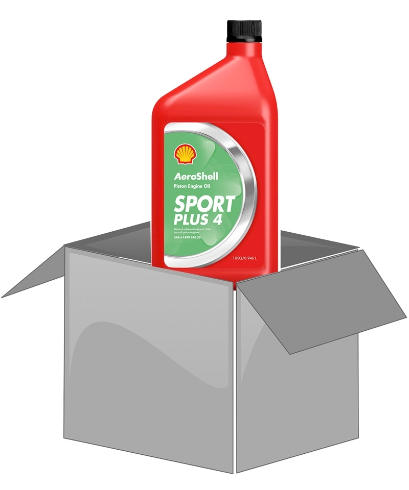 AeroShell Oil Sport PLUS 4 - Box (12x 1 Liter Bott
