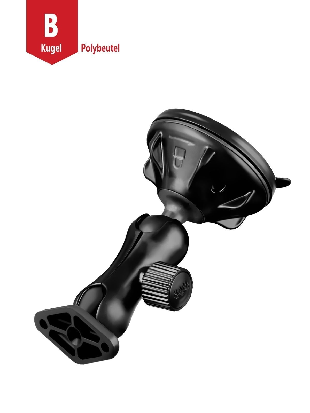 RAM MOUNTS Twist Lock Suction Cup with short Arm and Diamond Adaptor - 1" B-Ball RAM MOUNTS Twist Lock Suction Cup with short Arm and Diamond Adaptor - 1" B-Ball