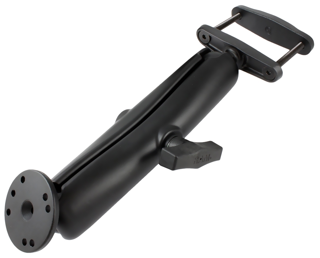 RAM 3" SQUARE RAIL MOUNT LONG ROUND BASE