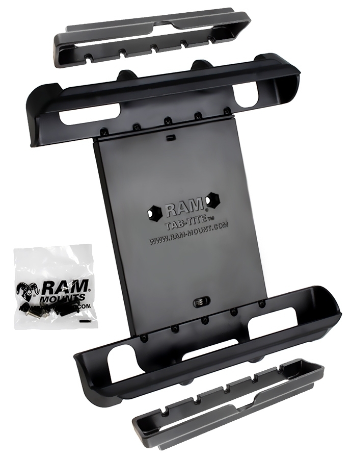 RAM Mounts Tab-Tite Universal Holder for Apple iPad 1-4 / iPad mini 1-3 (different End Cups - Set) - AMPS - Screw-Set