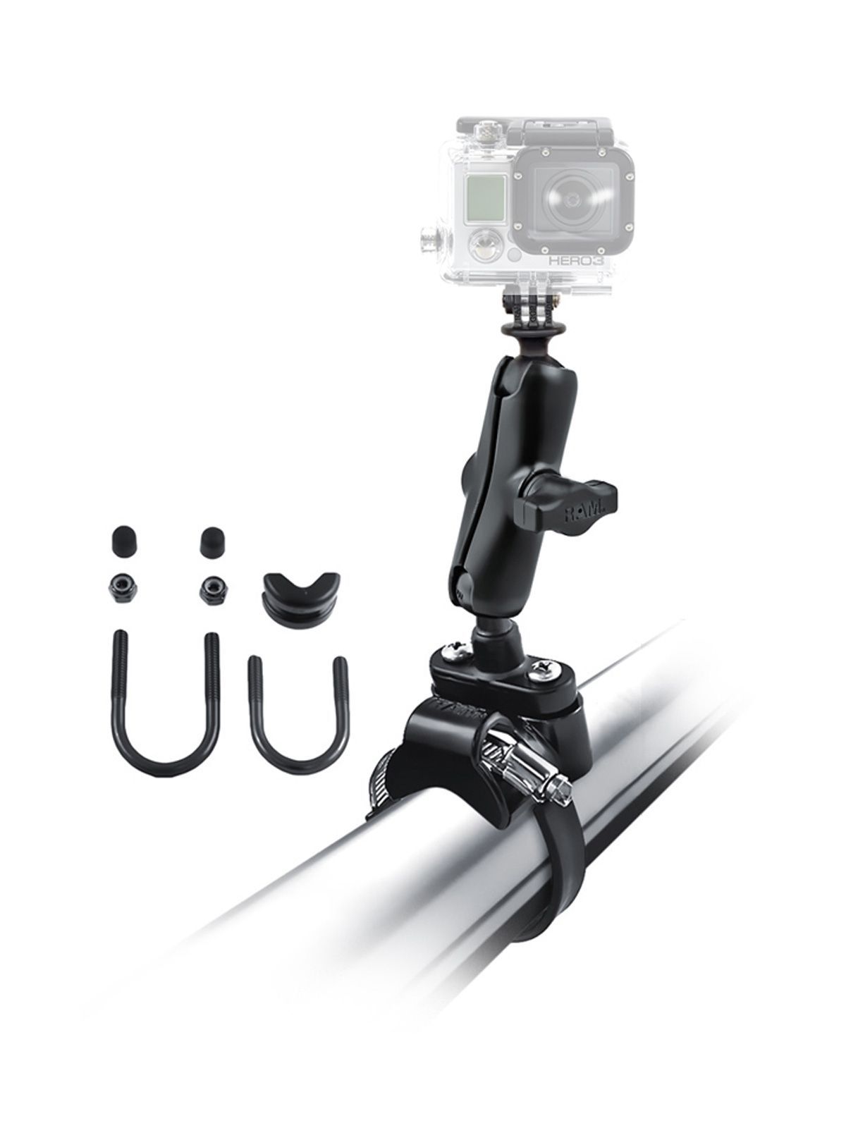UNPK RAM RAIL ATVUTV MOUNT GOPRO CAMERA
