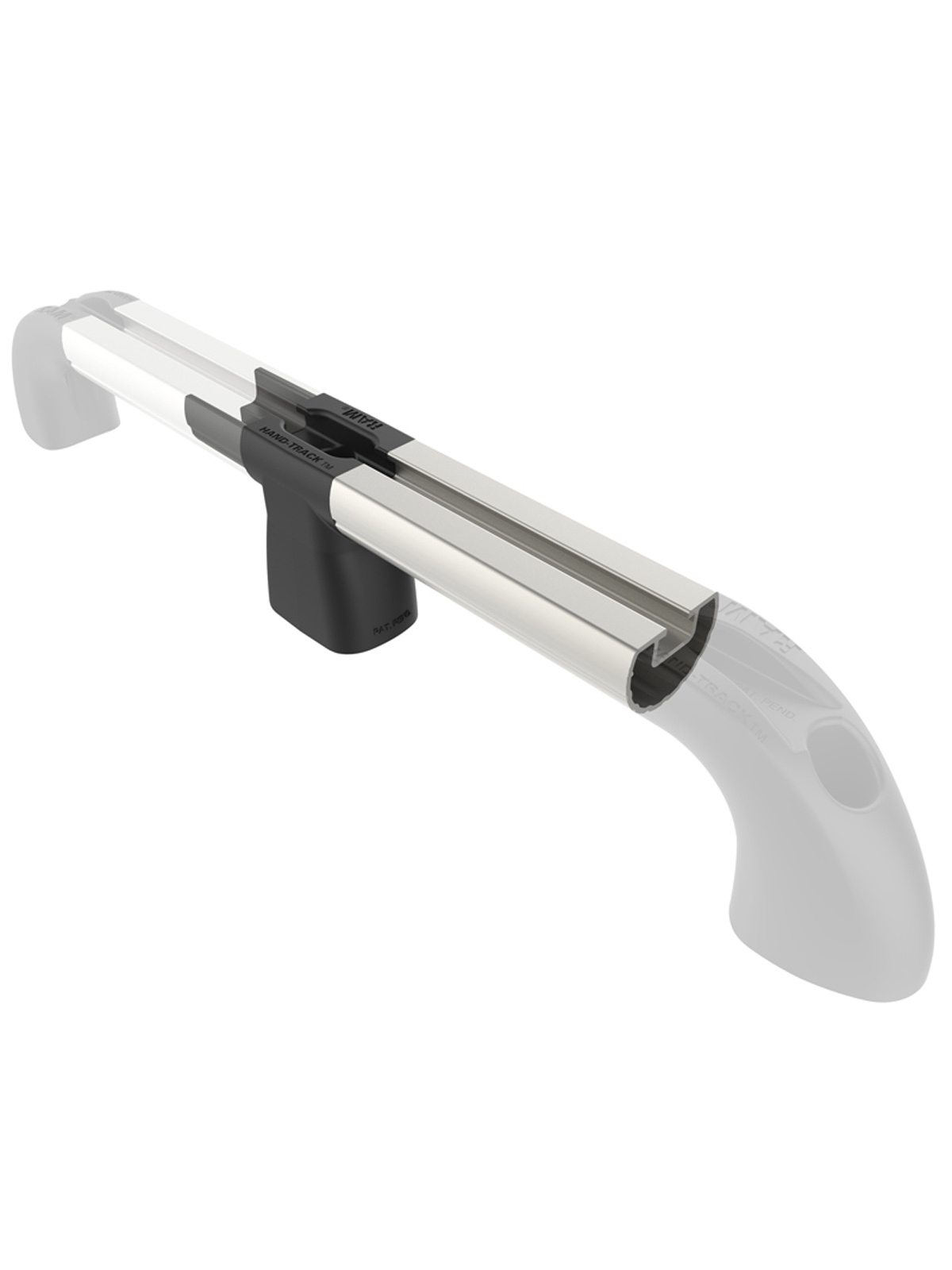 UNPKD RAM 4" HAND-TRACK W CENTER CONNECT